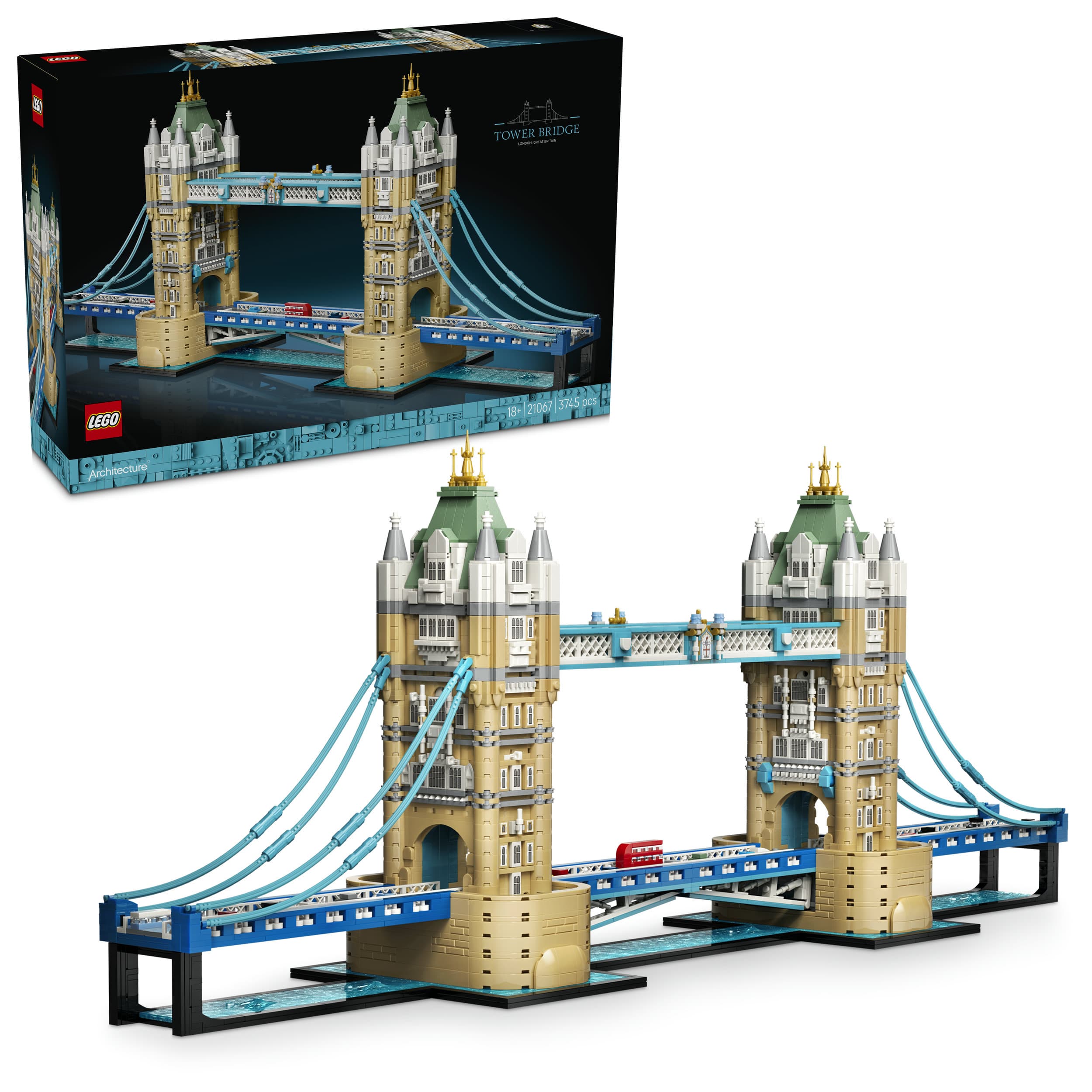 LEGO Architecture 21067 Tower Bridge Modell eines Londoner Wahrzeichens 