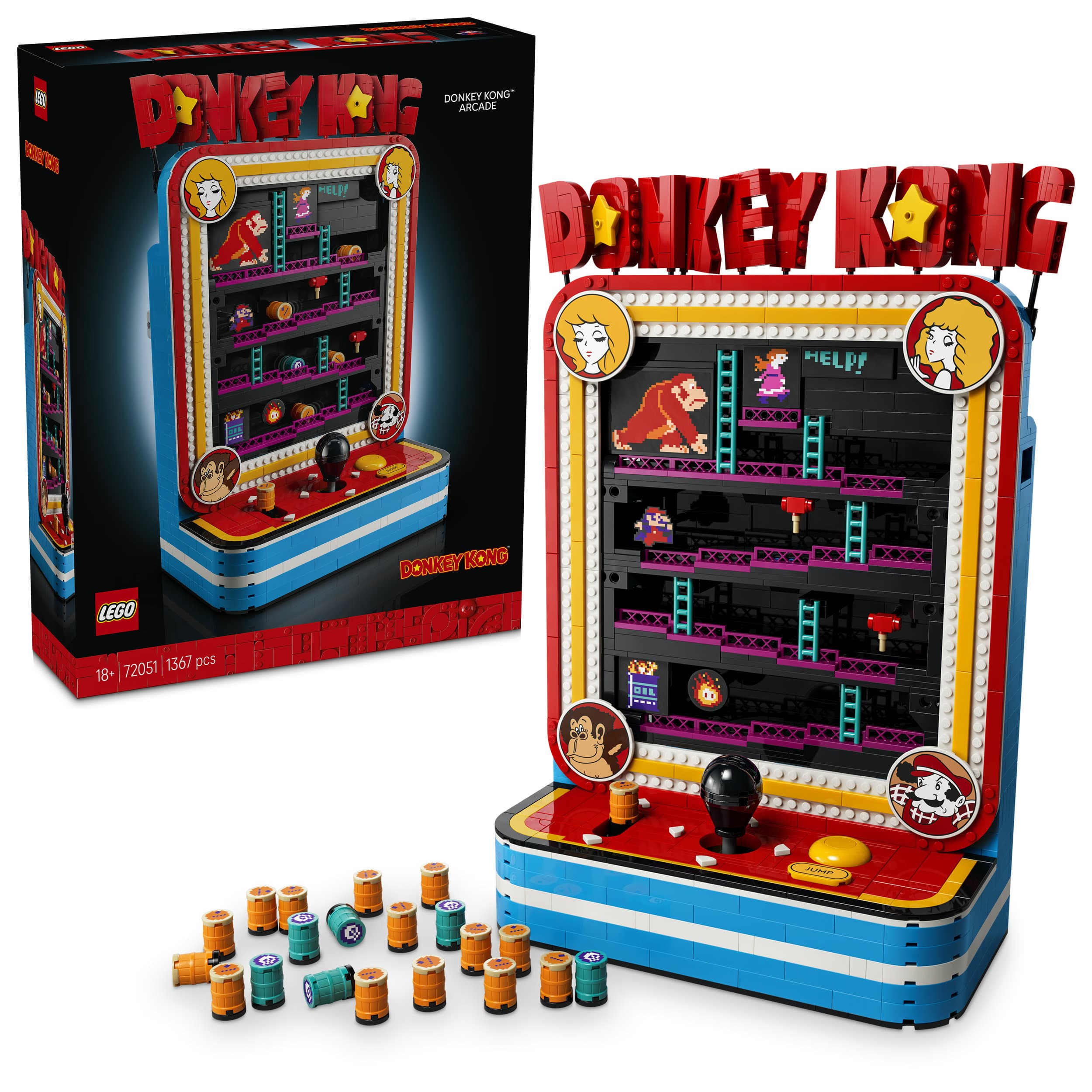 LEGO Donkey Kong Arcade - Retro-Spielautomat Modellbau 72051