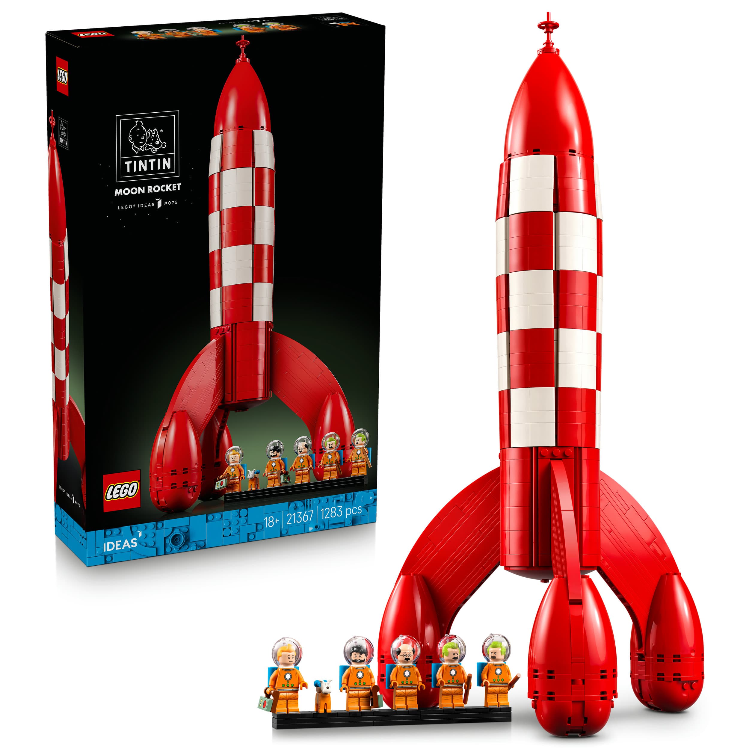 LEGO Ideas 21367 Die Mondrakete von Tintin, Modellbau für Erwachsene