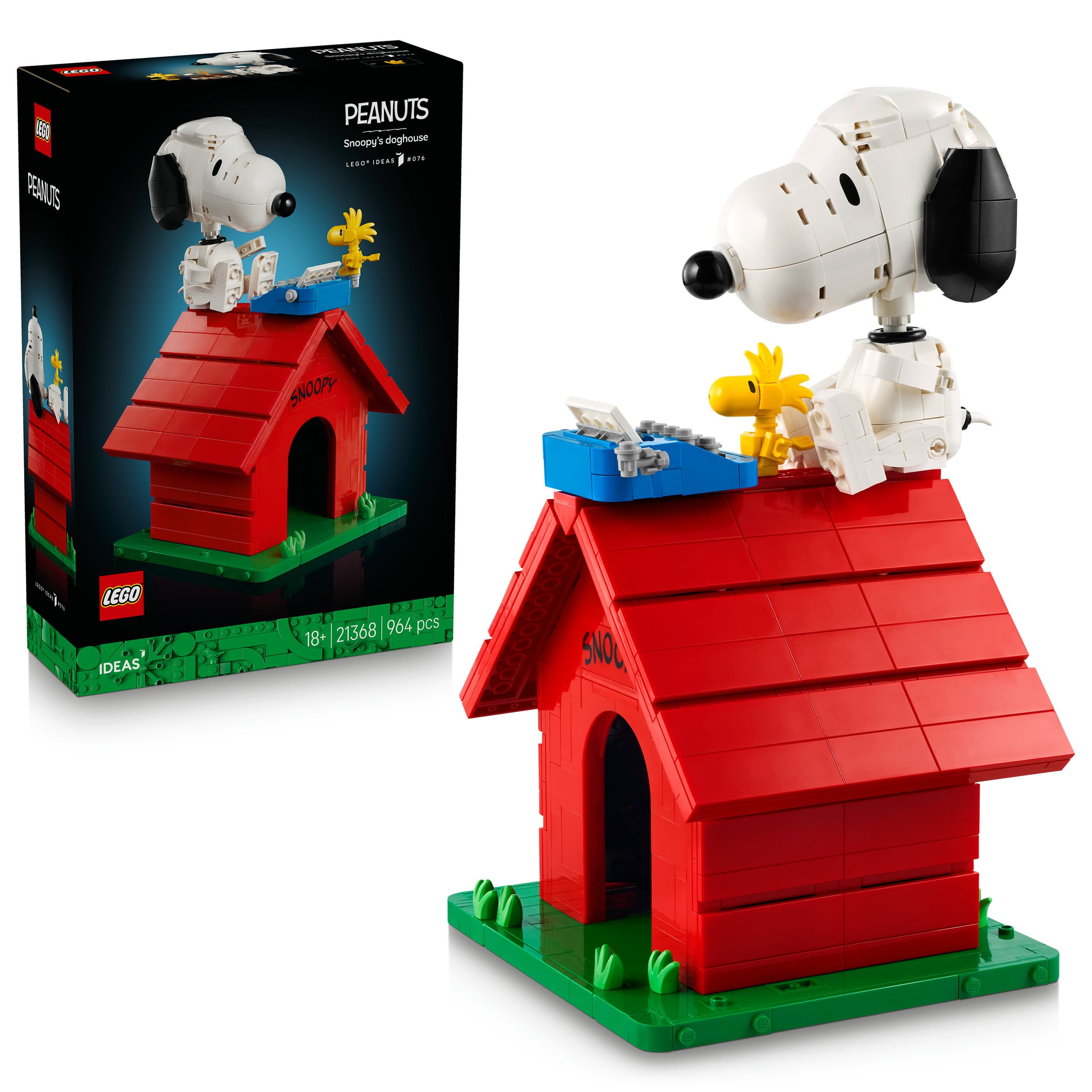 LEGO Ideas 21368 Peanuts: Snoopys Hundehütte, Modellbau für Erwachsene