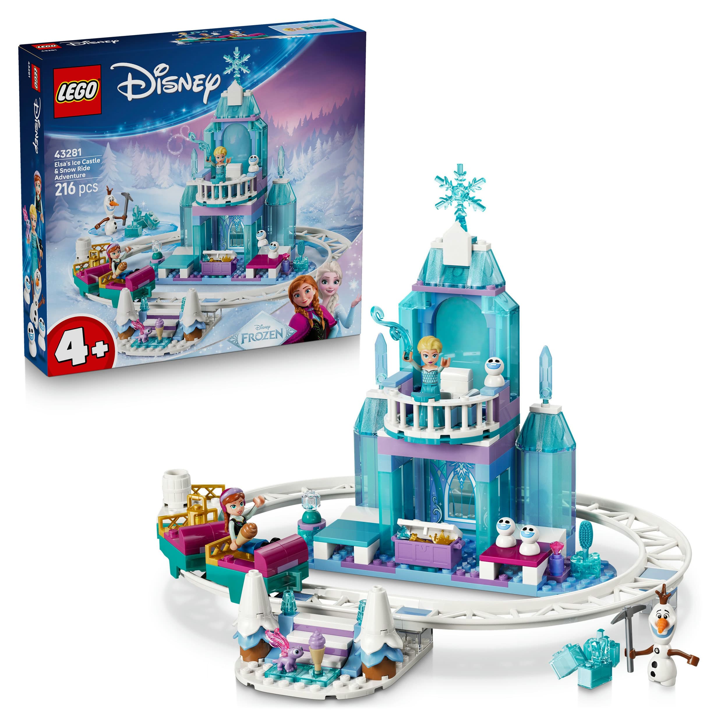 LEGO Disney Frozen 43281 Elsas Schlittenfahrt um den Eispalast, Spiel