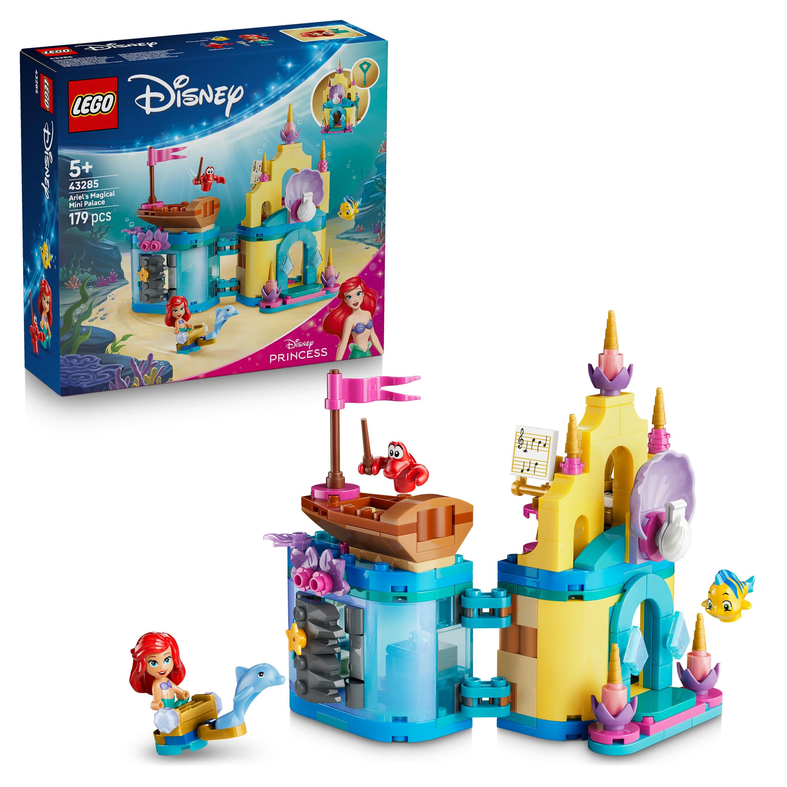 LEGO Disney Princess 43285 Arielles Magisches Mini-Schloss, Spielzeug