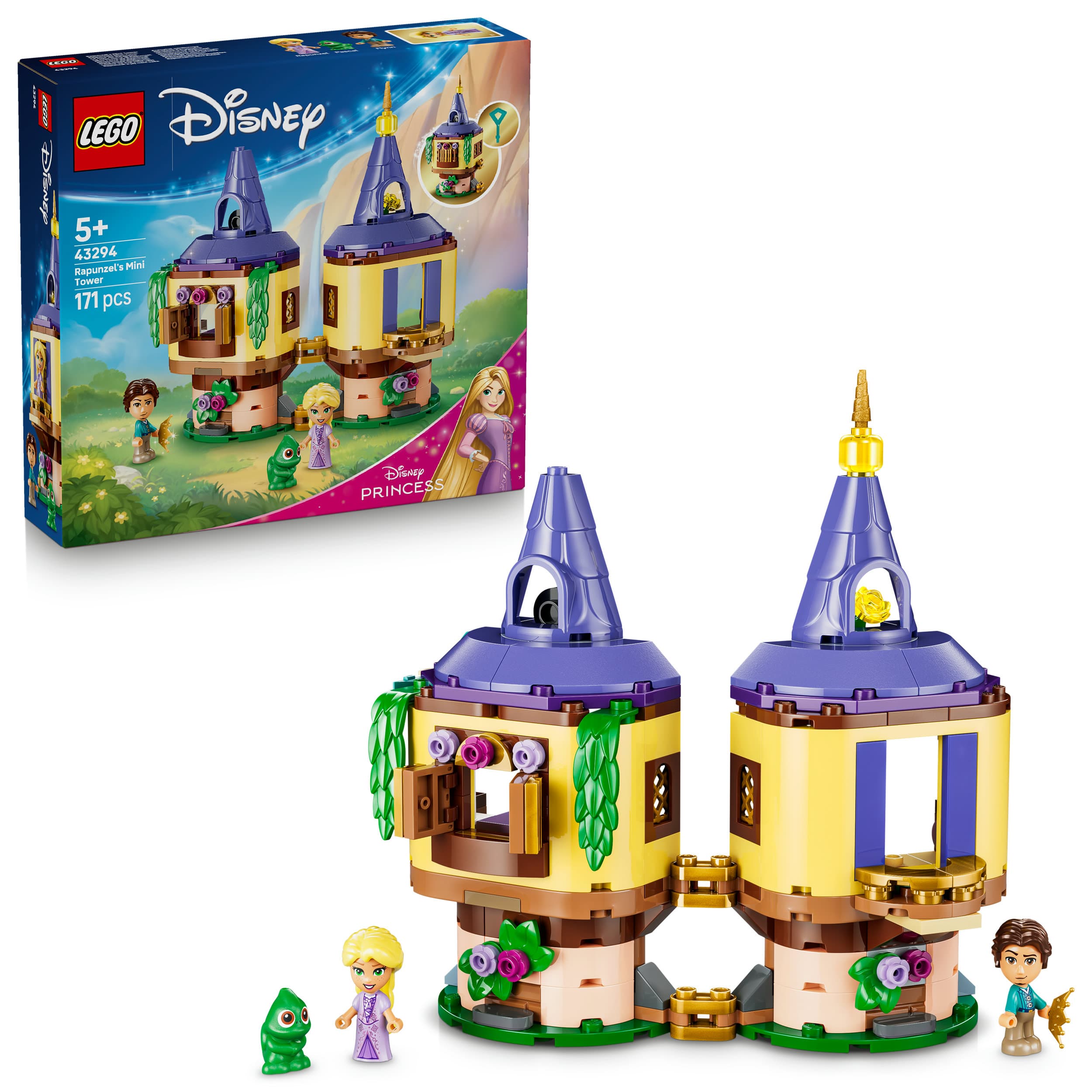 LEGO ǀ Disney Princess 43294 Rapunzels Mini-Turm, Bauspielzeug, Spielset für Kinder ab 5 Jahren