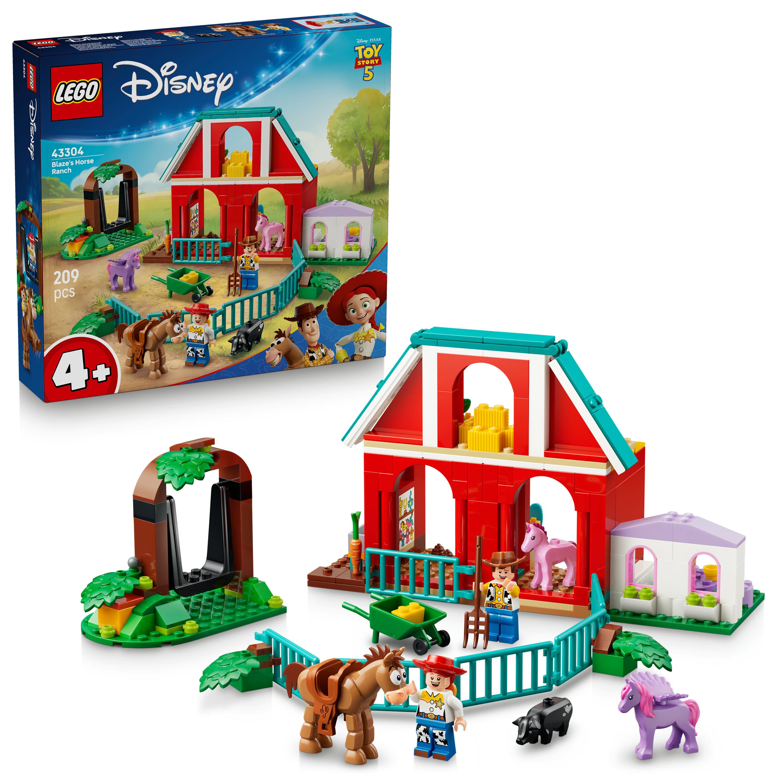 LEGO ǀ Disney and Pixar 43304 Toy Story 5 Blazes Pferderanch; Bauset für Fans ab 4 Jahren