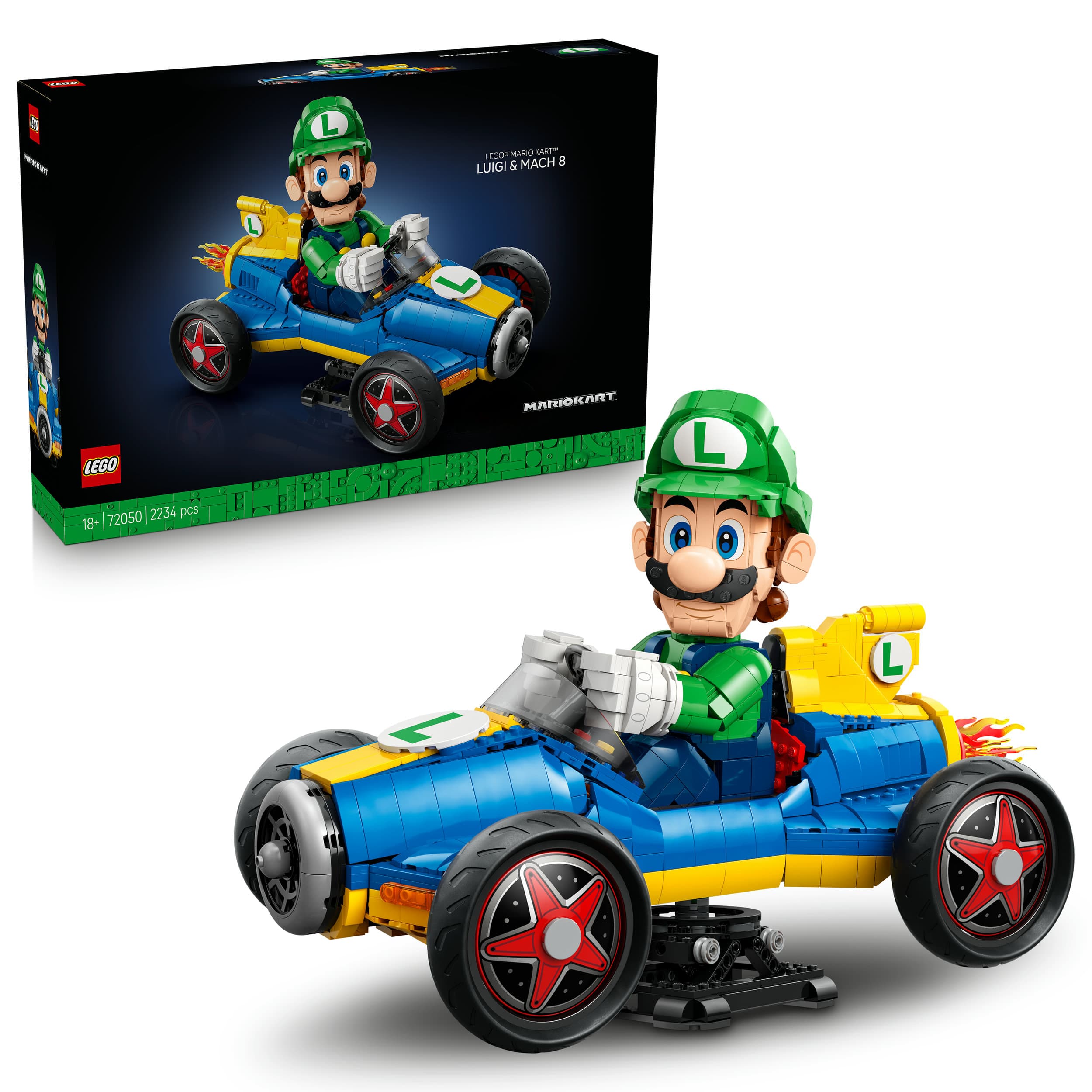 LEGO Super Mario 72050 Mario Kart: Luigi & Turboflitzer, Modellbau