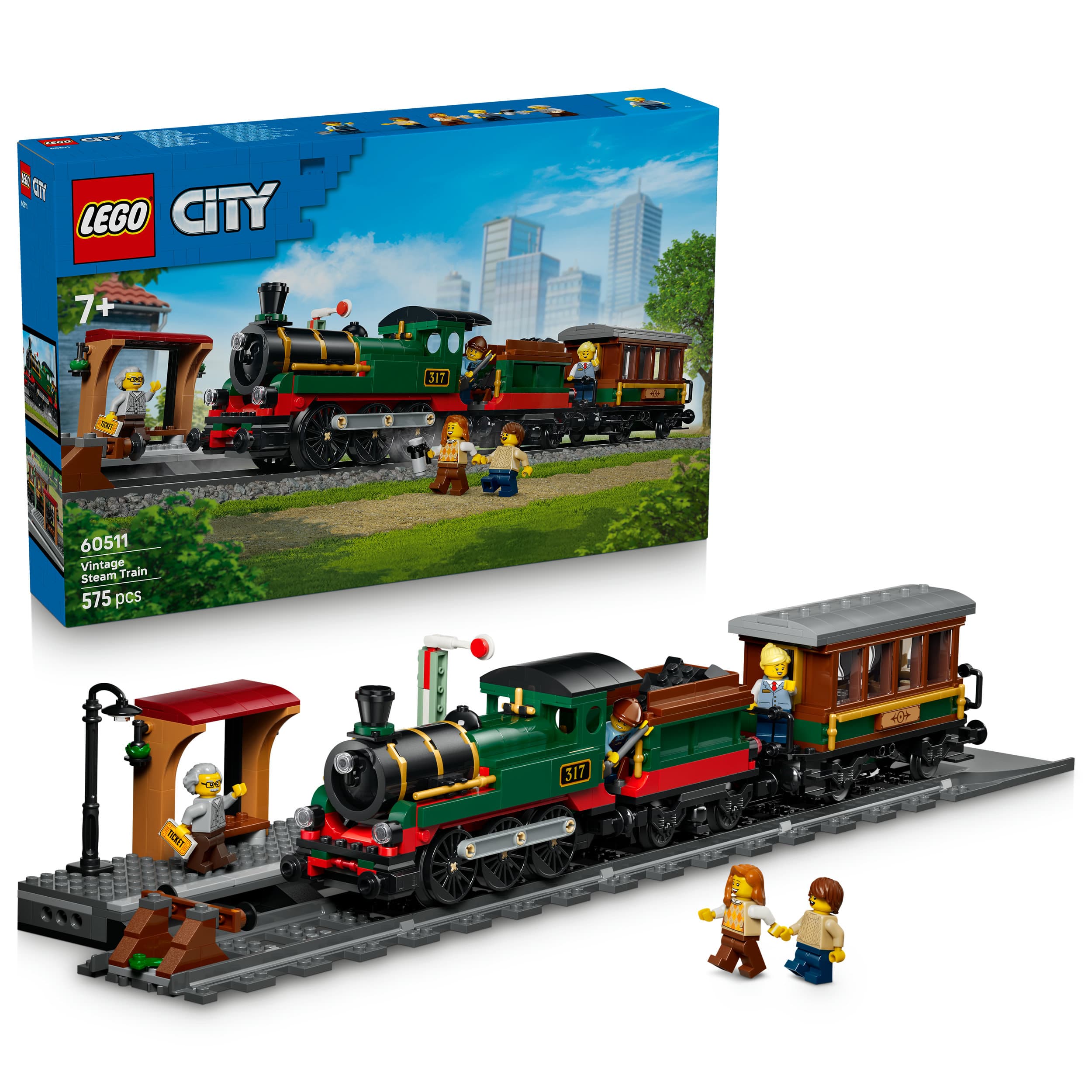 LEGO City 60511 Klassischer Dampfzug 
