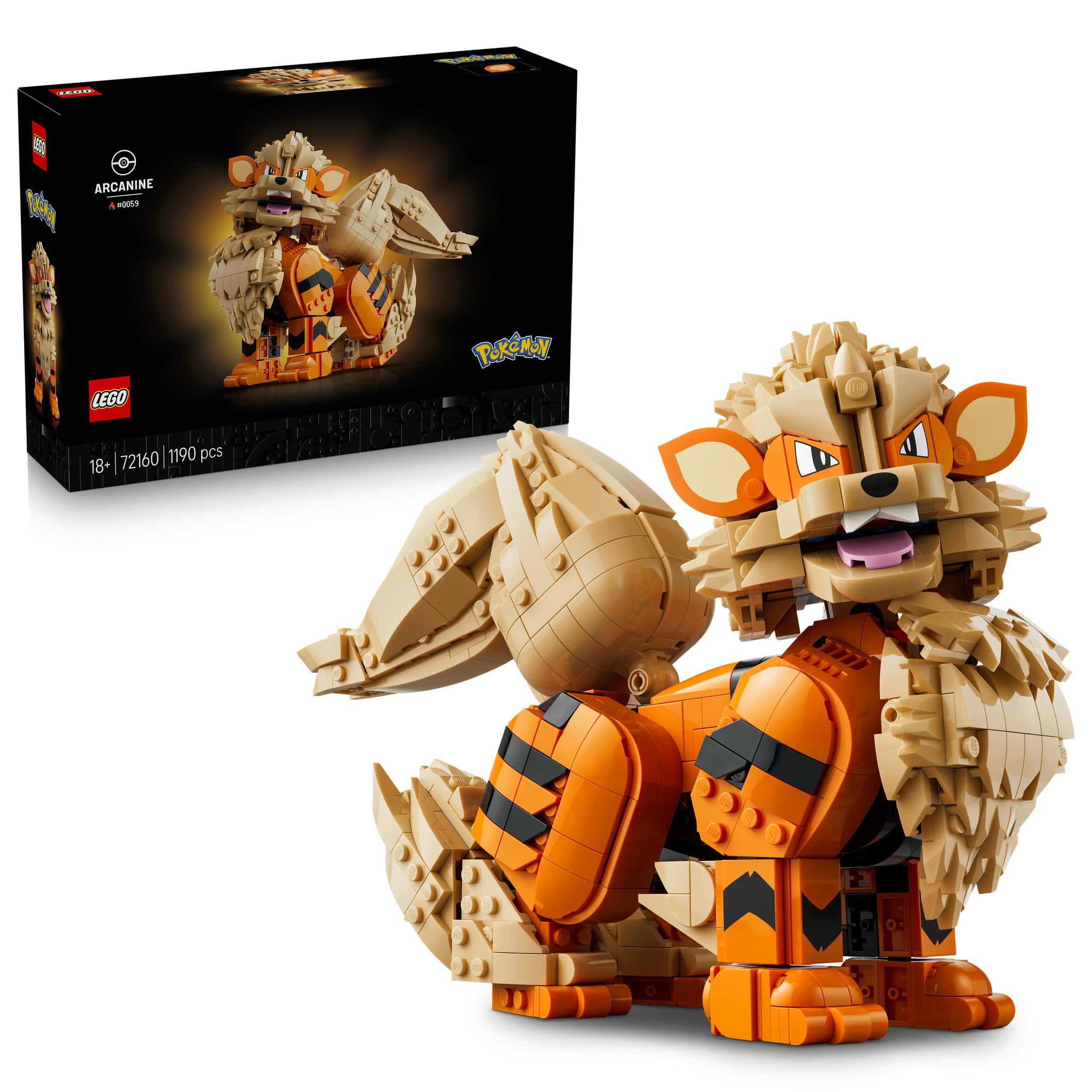 LEGO Pokémon Arkani Modellbau - Mit Beweglicher Pokémon Figur 72160
