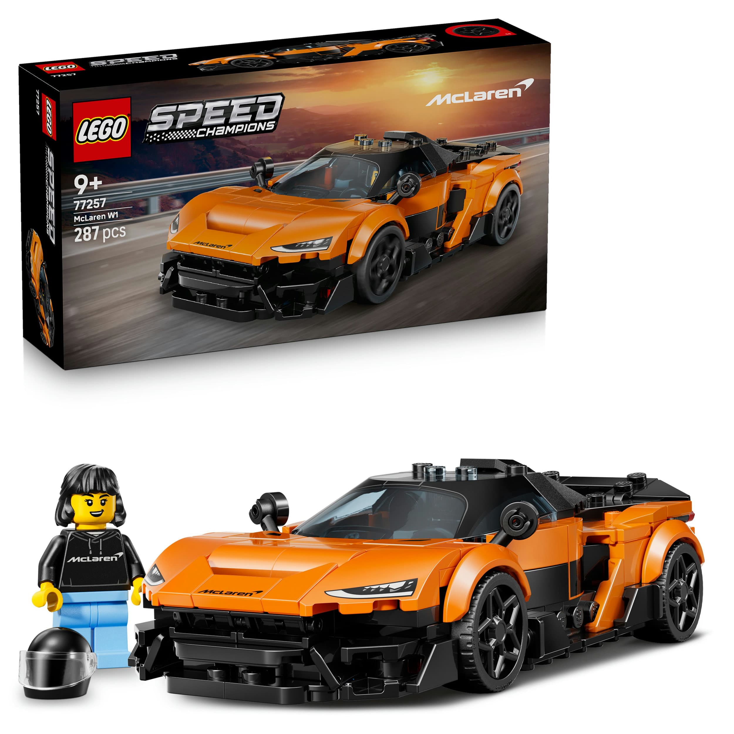 LEGO 77257 Speed Champions McLaren W1, Rennauto, Bauset mit Modellauto