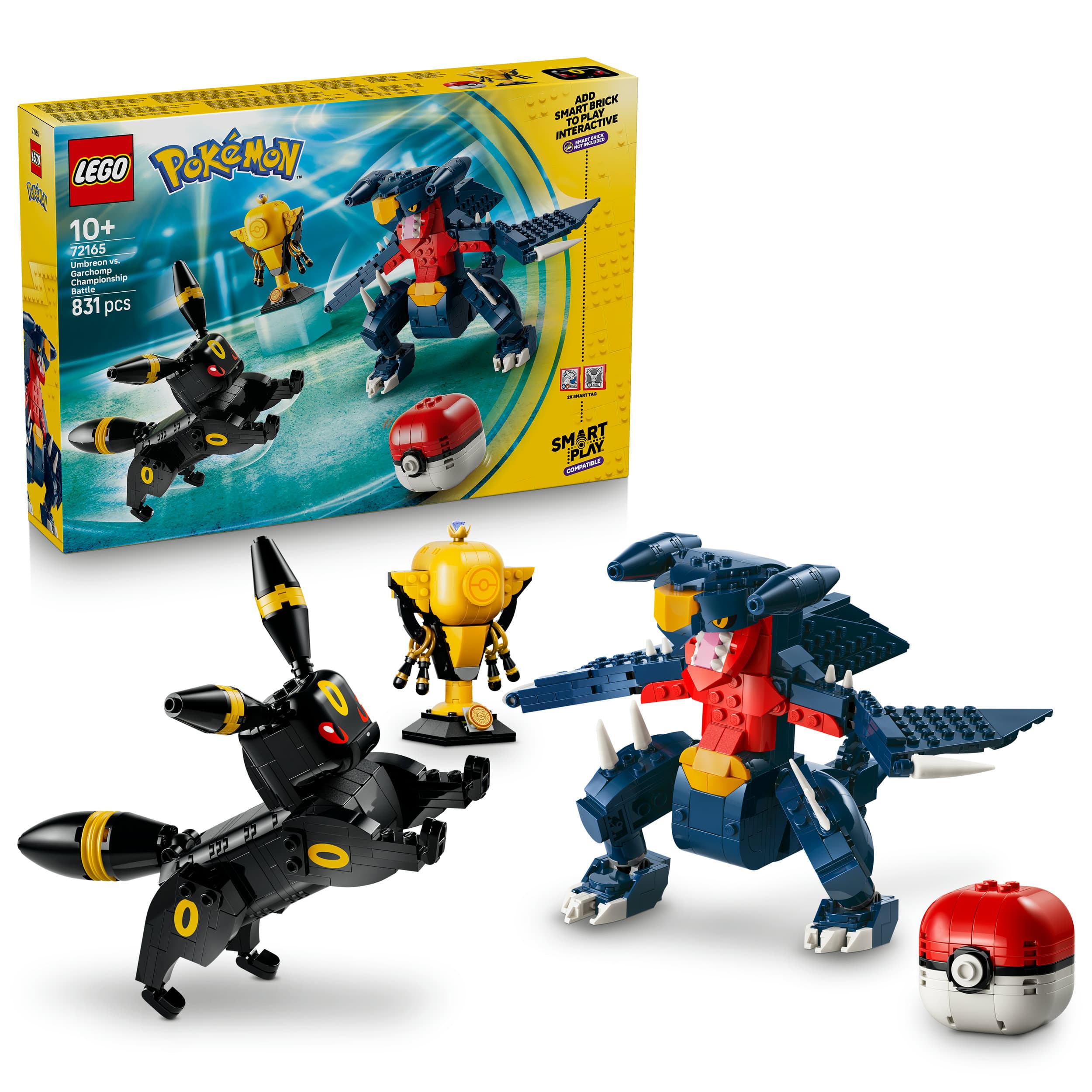 LEGO Pokémon SMART Play: Nachtaras und Knakracks Duell um die Meisterschaft kompatibles Set 72165