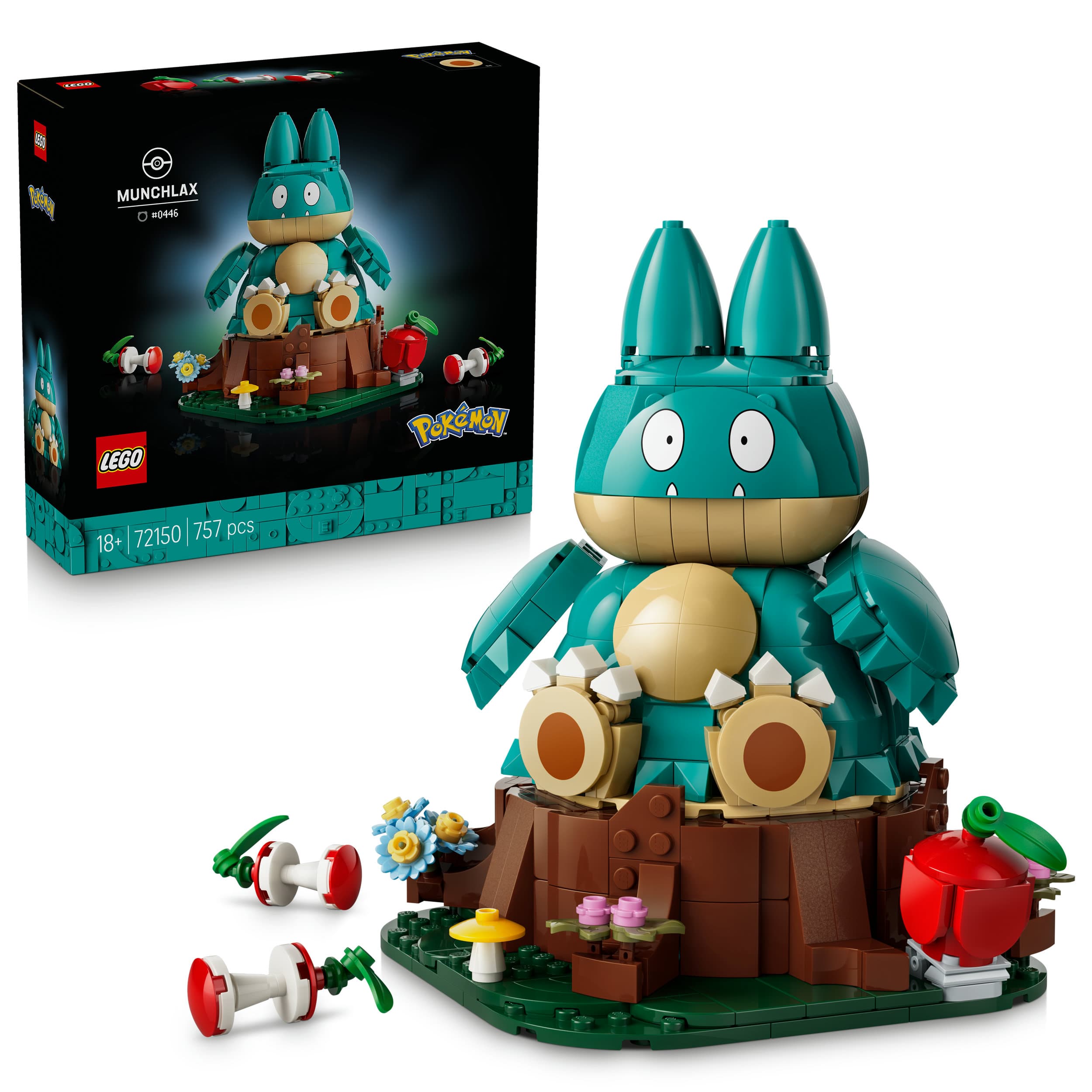 LEGO Pokémon Mampfaxo Modellbau - Figur zum Sammeln & als Deko 72150