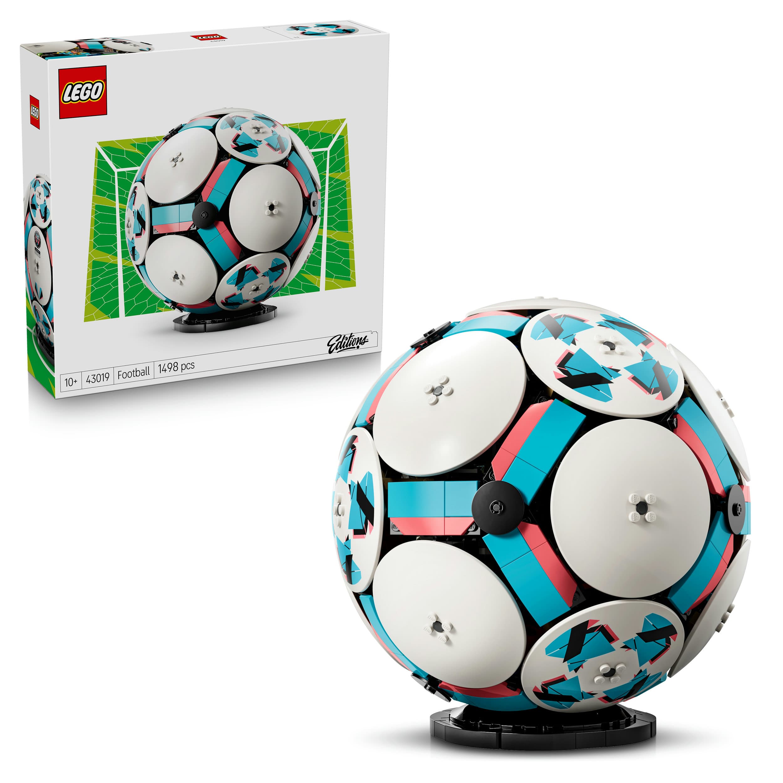 LEGO Editions 43019 Fußball, Modellbau mit Spielzeug Fußball