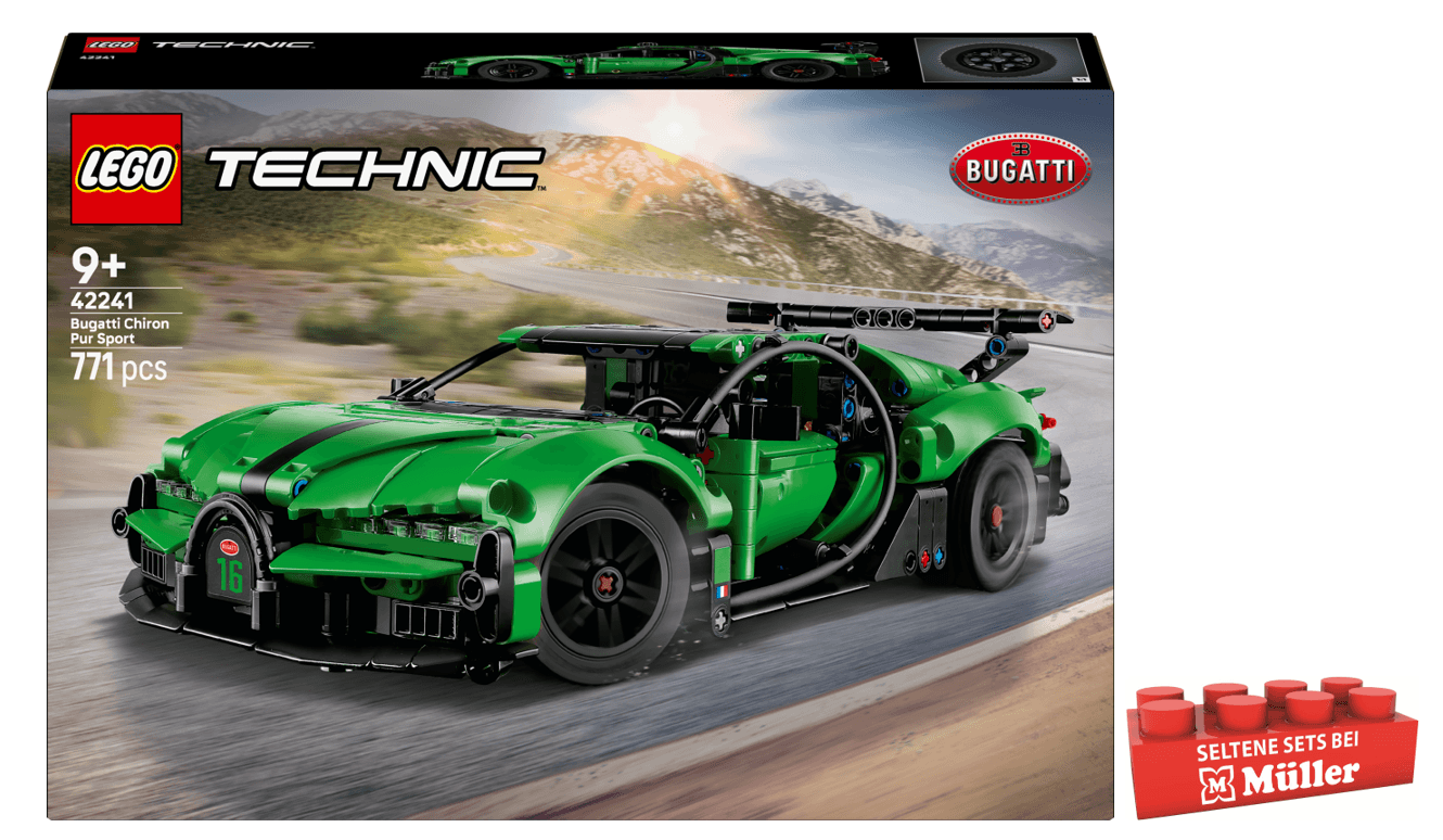 LEGO Technic 42241 Grüner Bugatti Chiron Pur Sport Hypersportwagen