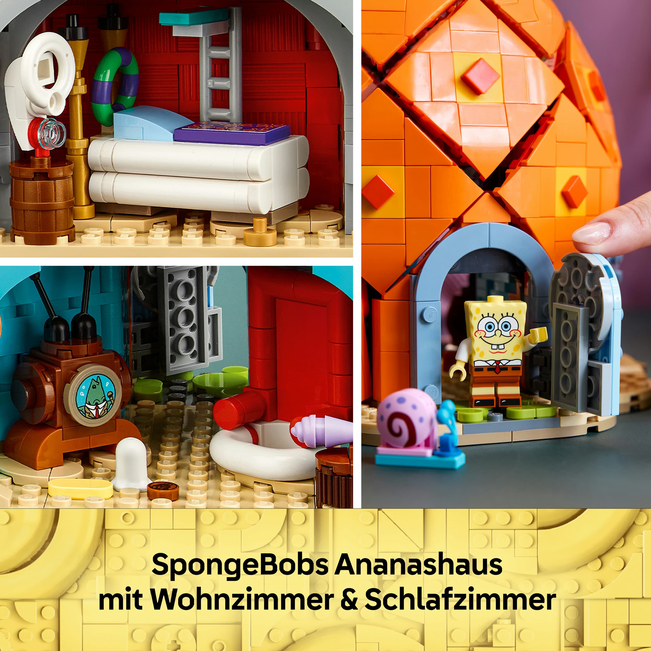 LEGO Icons SpongeBob Schwammkopf: Bikini Bottom Modellbausatz 11386