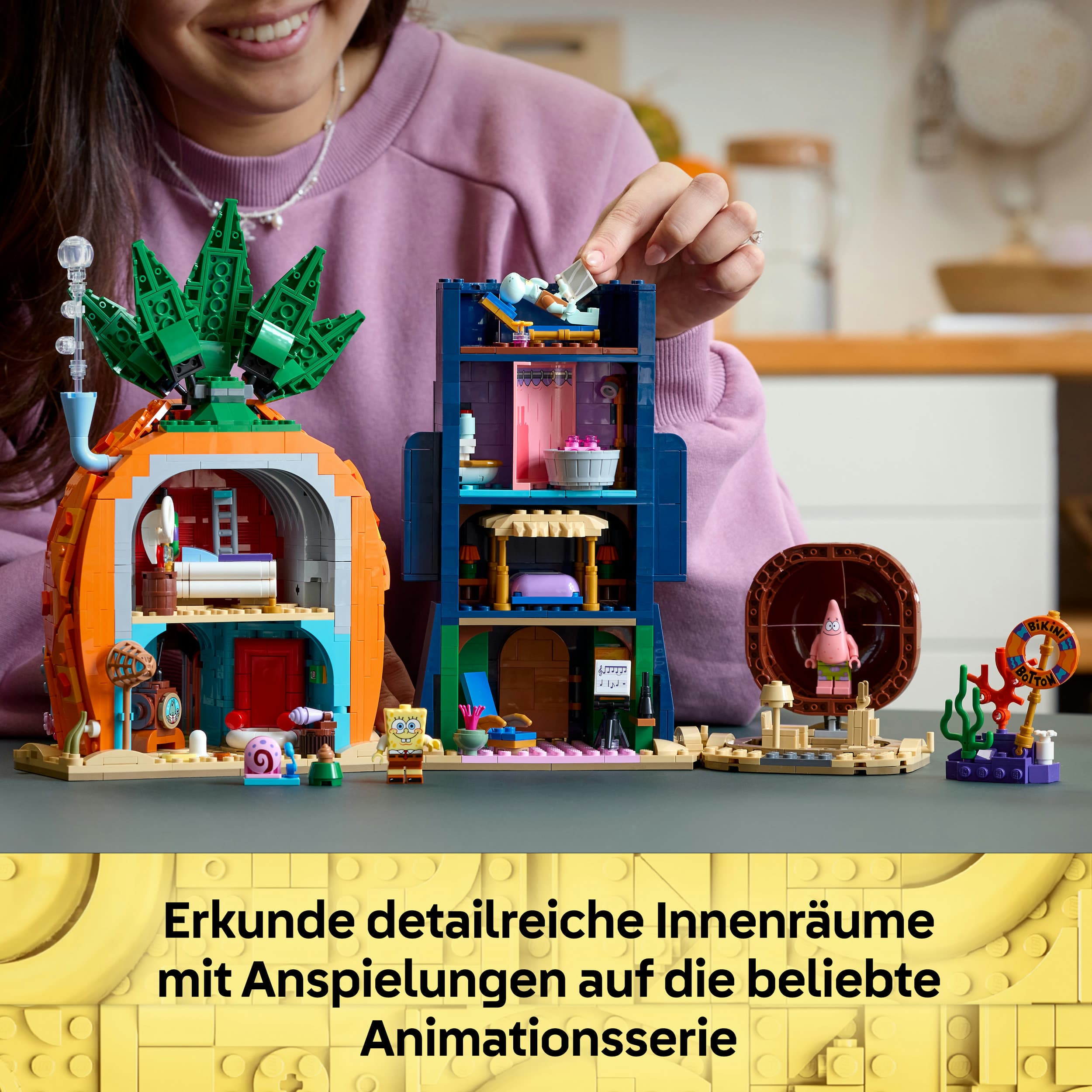 LEGO Icons SpongeBob Schwammkopf: Bikini Bottom Modellbausatz 11386