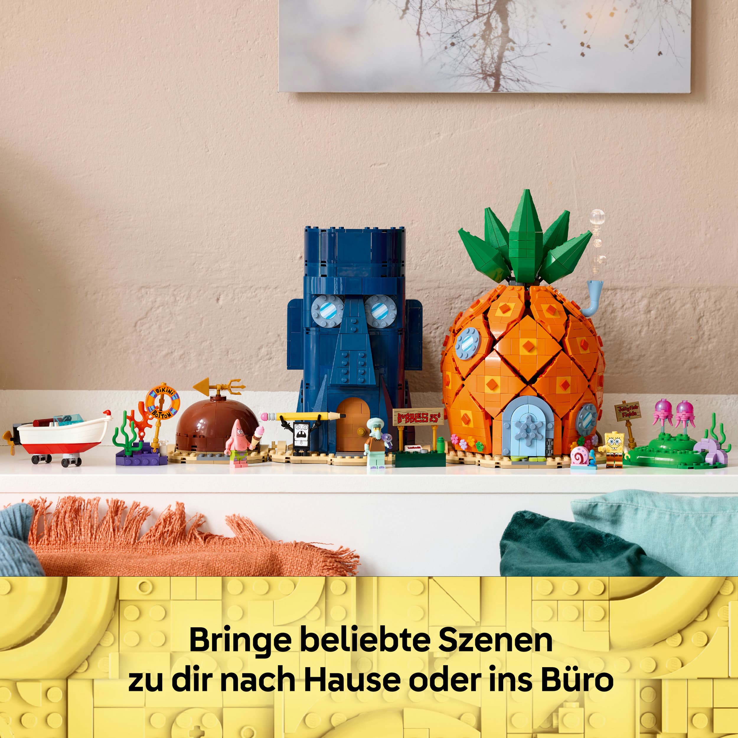 LEGO Icons SpongeBob Schwammkopf: Bikini Bottom Modellbausatz 11386