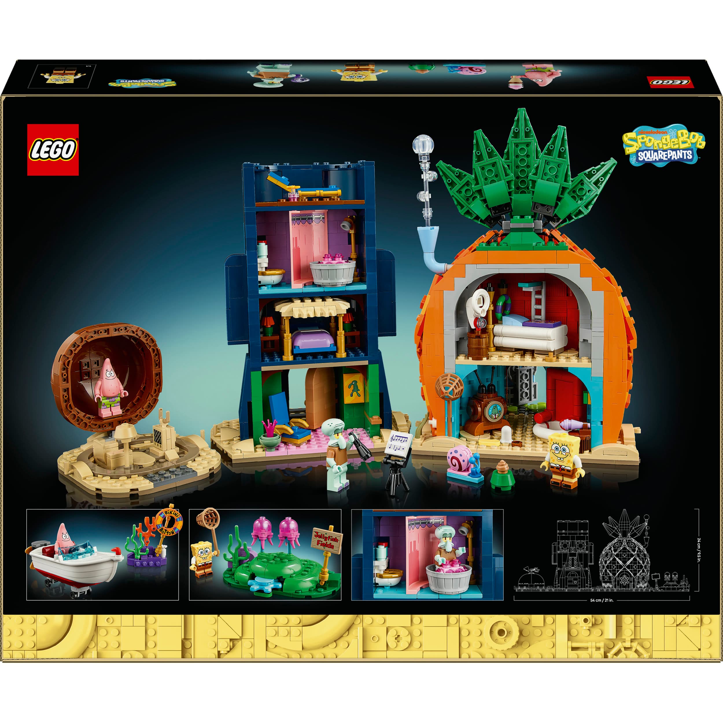 LEGO Icons SpongeBob Schwammkopf: Bikini Bottom Modellbausatz 11386
