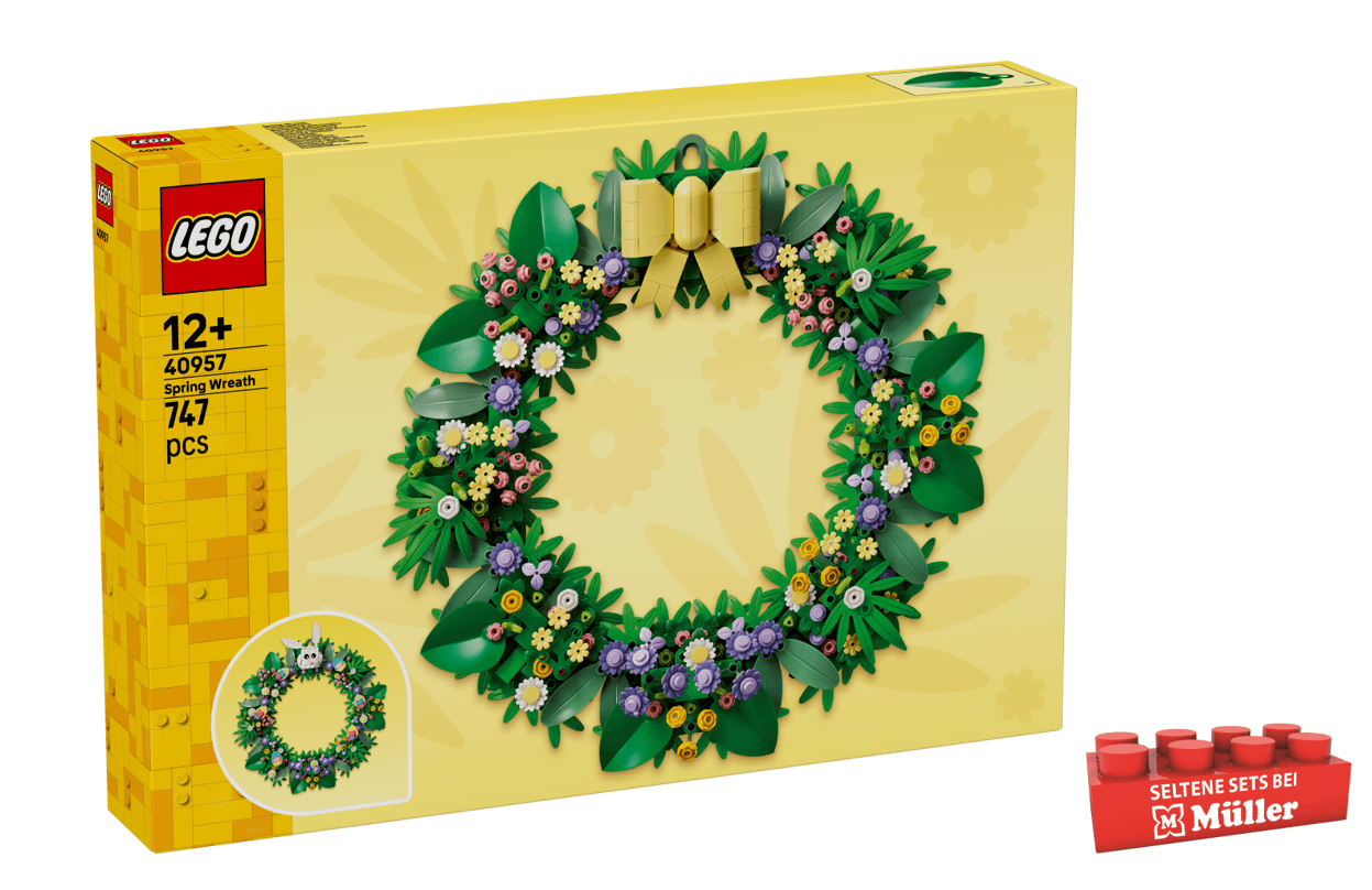 LEGO 40957 Frühlingskranz, DIY Dekoration zum Bauen ab 12 Jahre