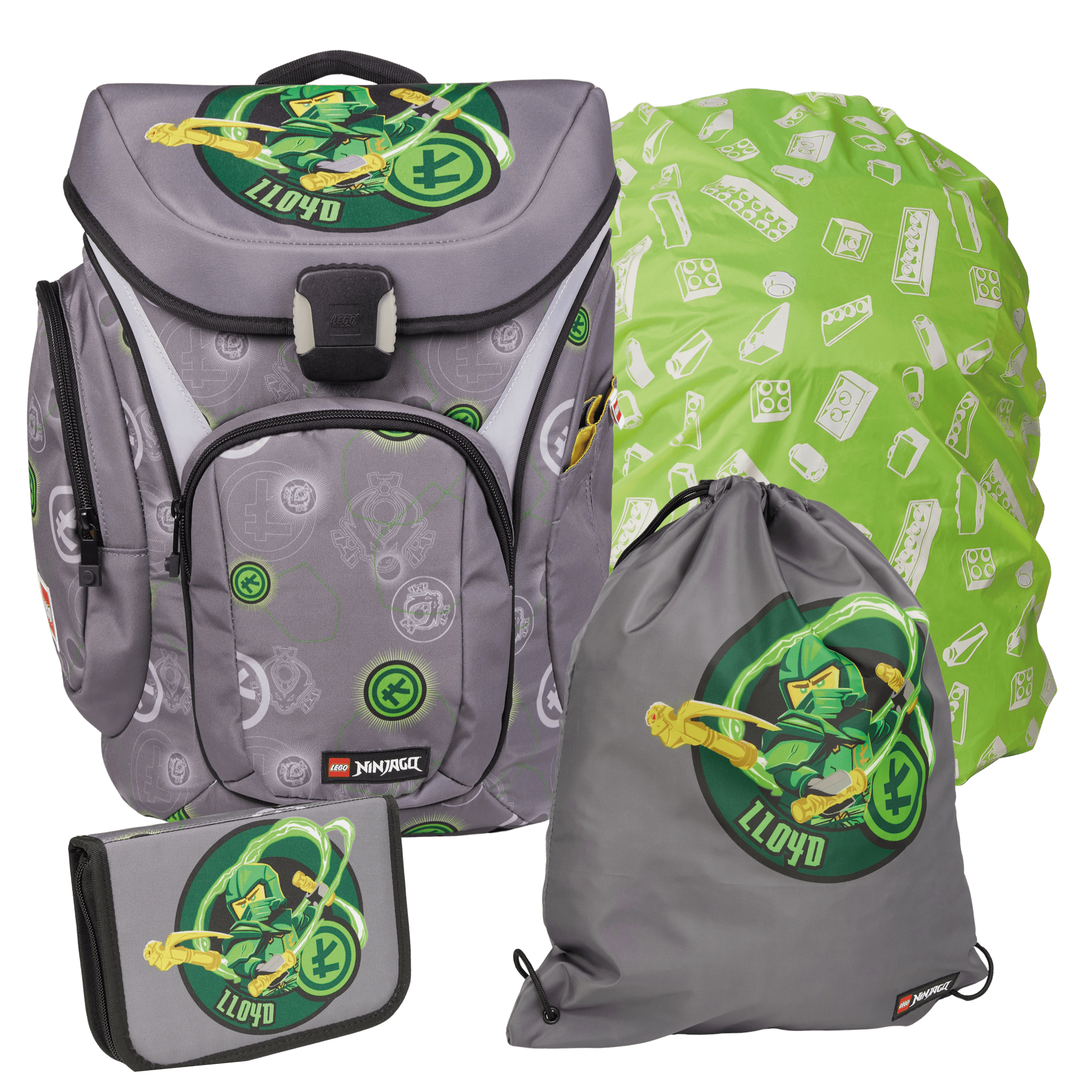 LEGO EXPLORER NINJAGO Schulranzen Premium 4teilig ELEMENTAL