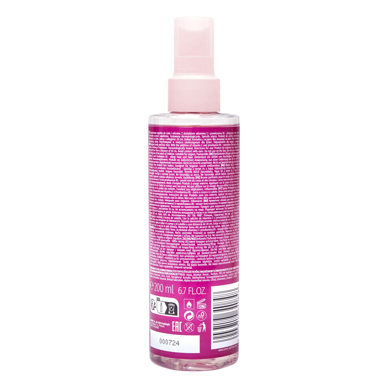 Produktbild LA RIVE Hair & Body Mist Sweet Memory 2 von 4