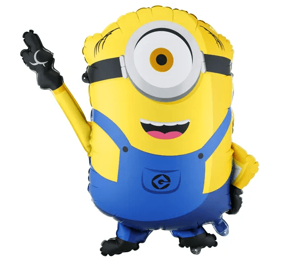 Folienballon Minion Mel, 72 x 64 cm, selbstverschließend, für Luft & Helium