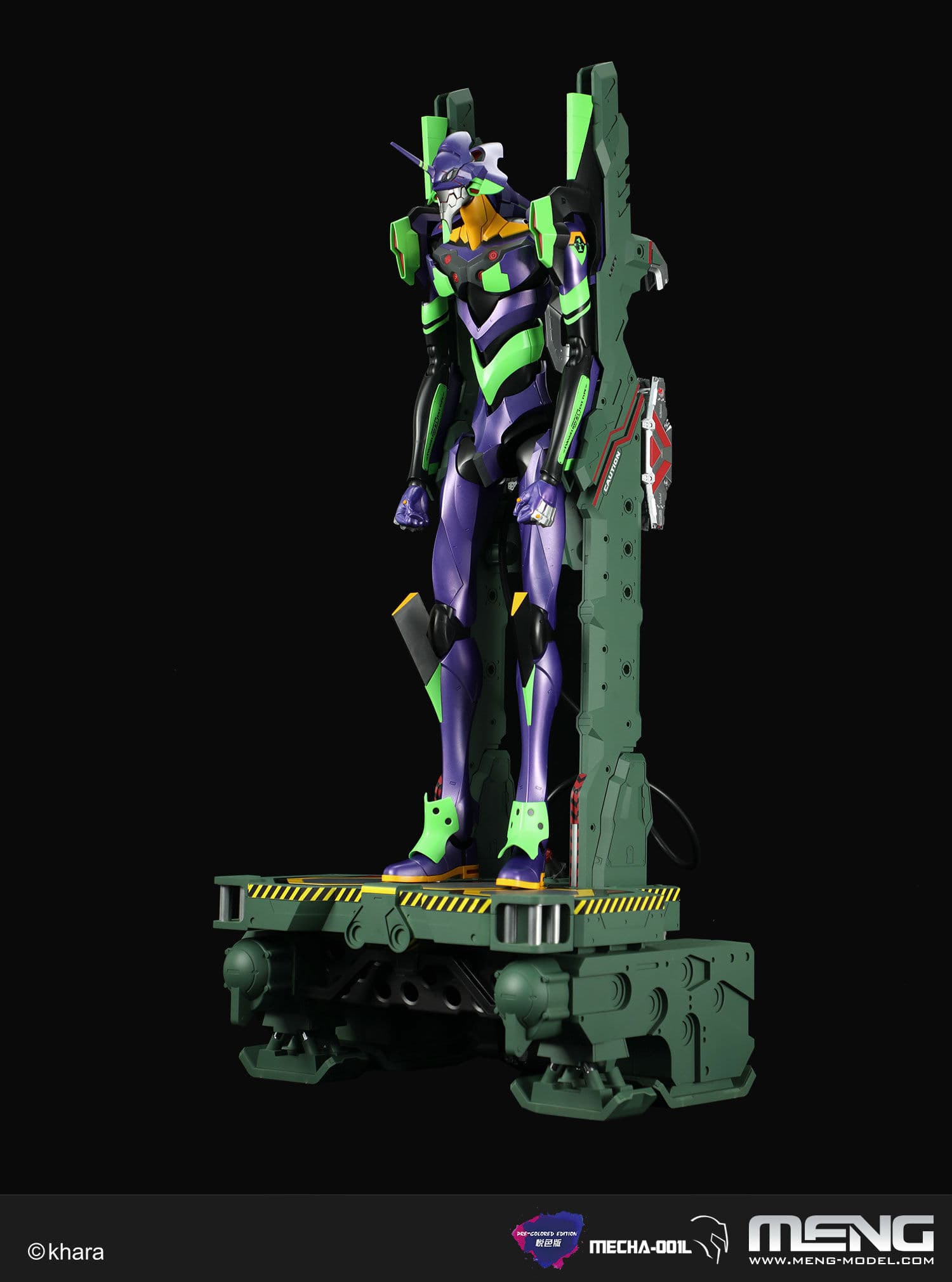 Neon Genesis Evangelion EVA‑01 Sammlerfigur mit Wartungsplattform