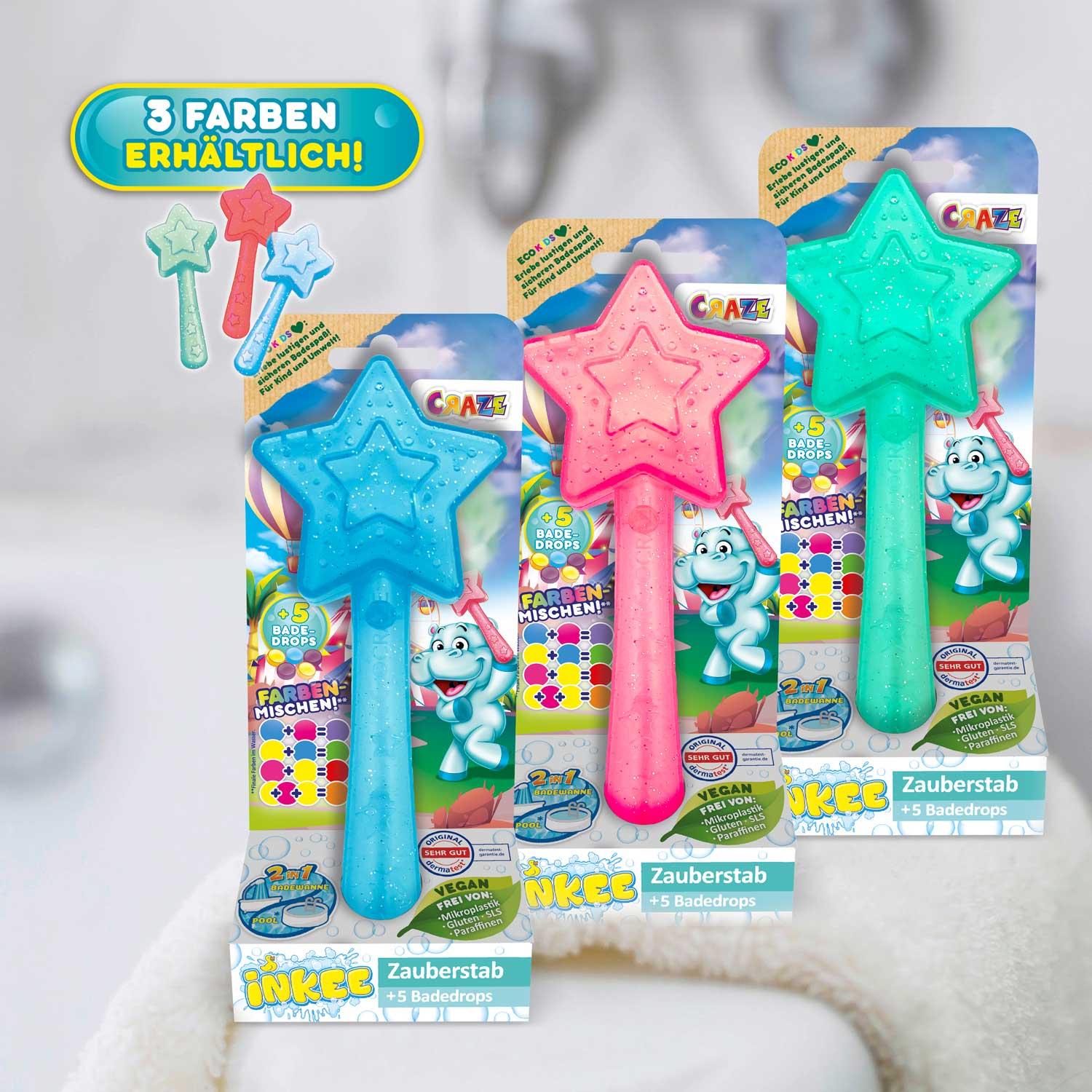 Produktbild CRAZE - INKEE Zauberstab Stern mit 5 Badedrops 6 von 6