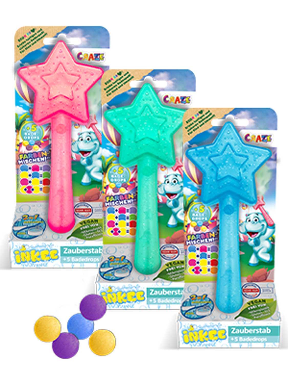 Produktbild CRAZE - INKEE Zauberstab Stern mit 5 Badedrops 2 von 6