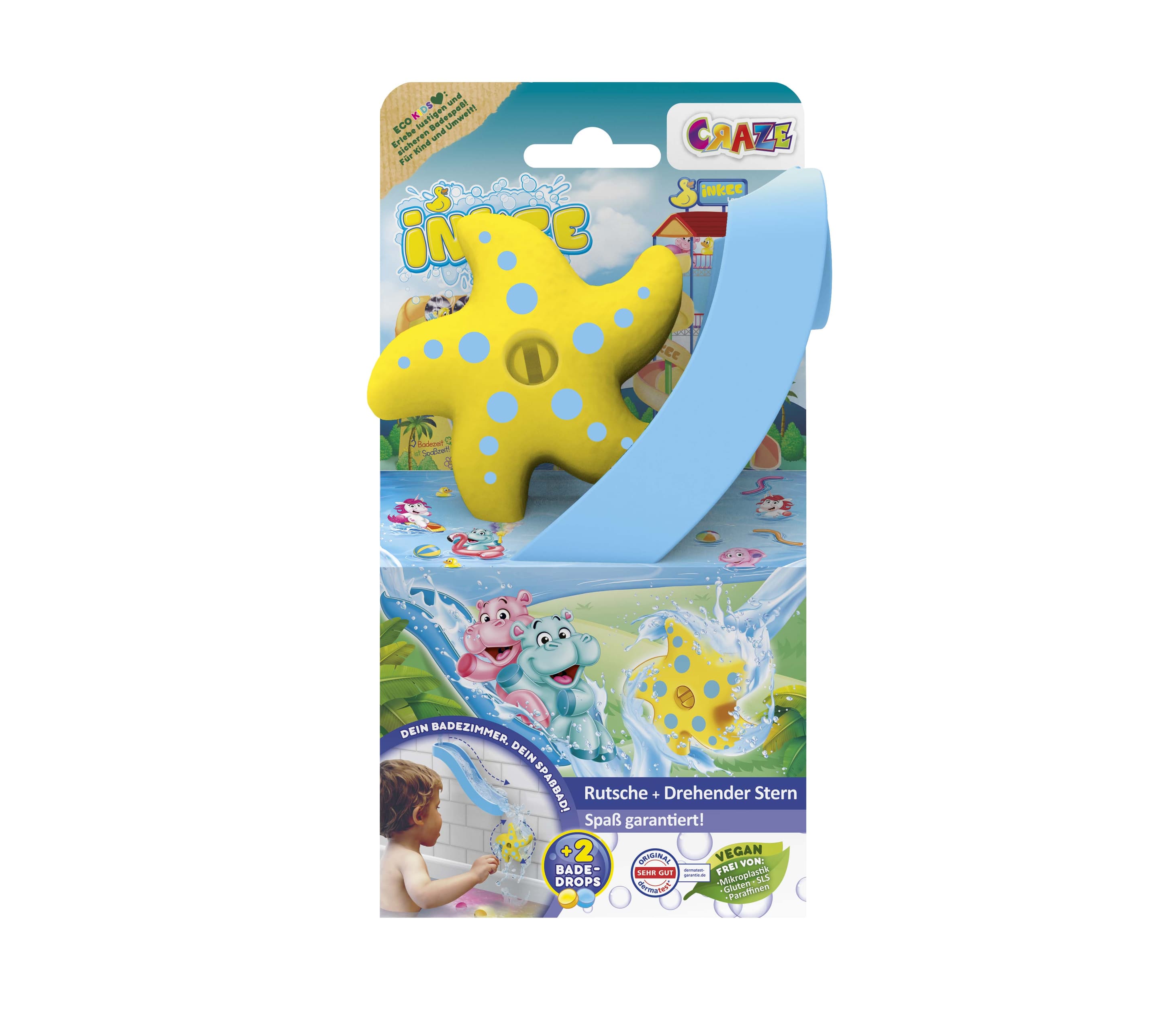Produktbild INKEE TOYS Seestern mit Saugnäpfen und Baderutsche 2 von 7