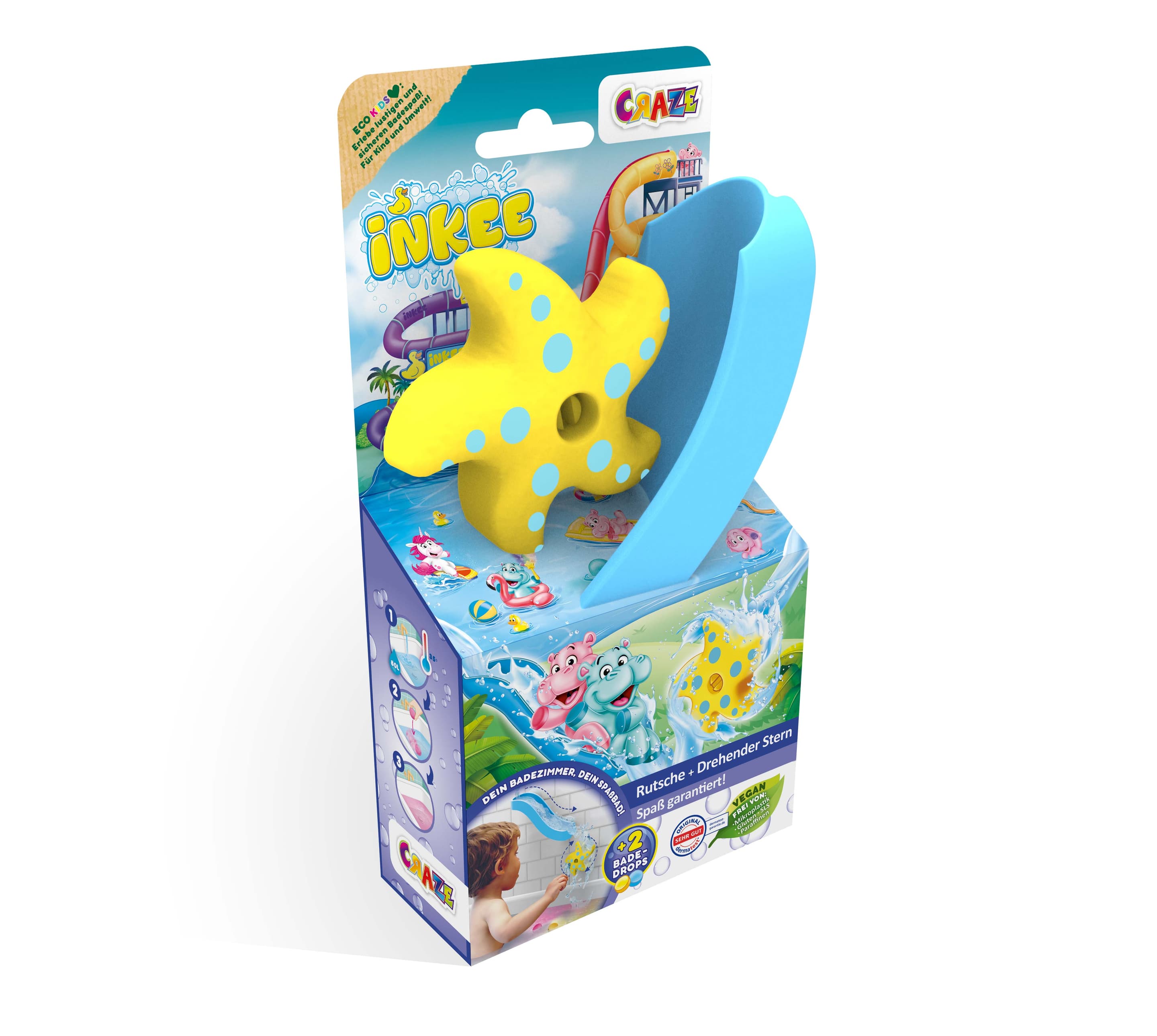Produktbild INKEE TOYS Seestern mit Saugnäpfen und Baderutsche 3 von 7