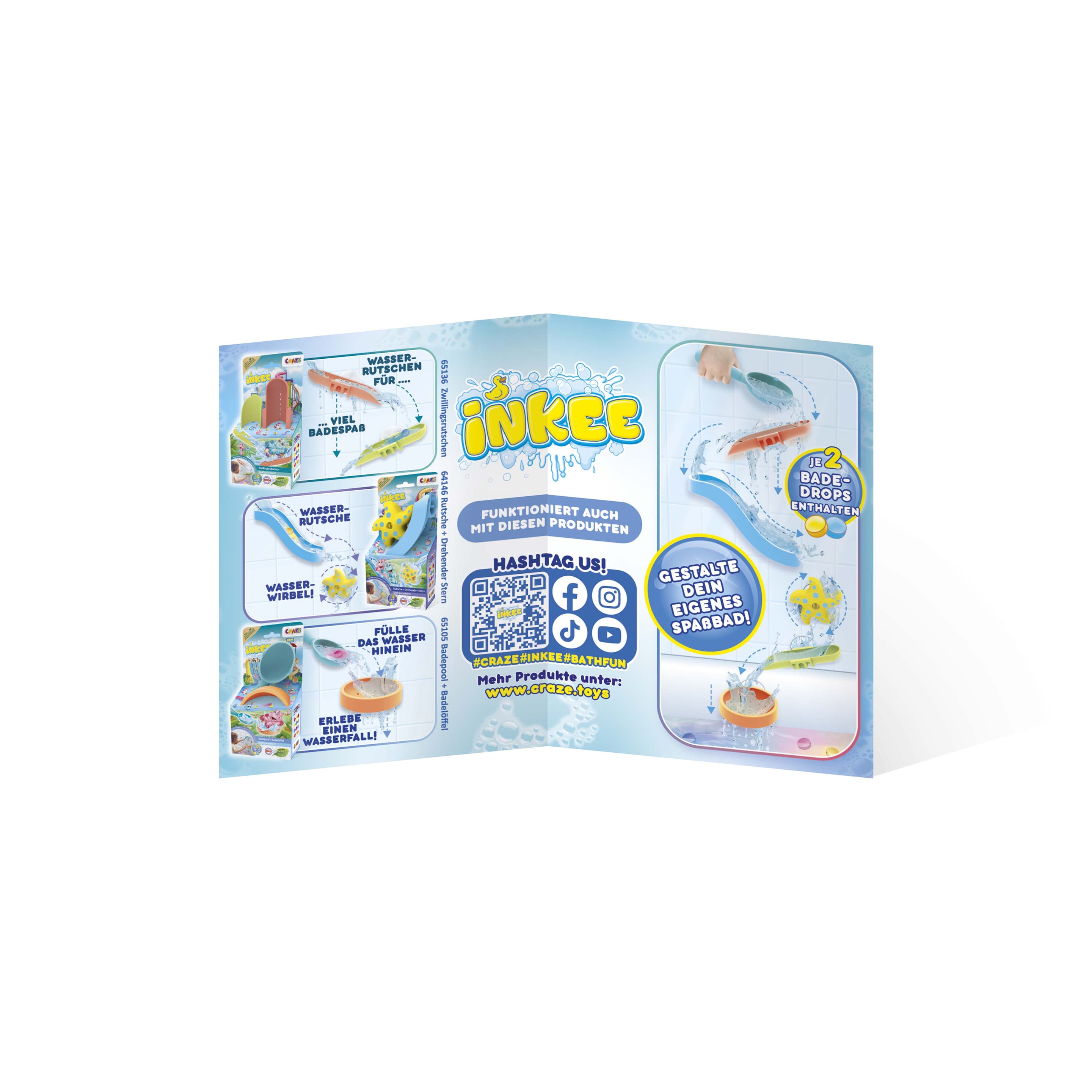 Produktbild INKEE TOYS Seestern mit Saugnäpfen und Baderutsche 6 von 7