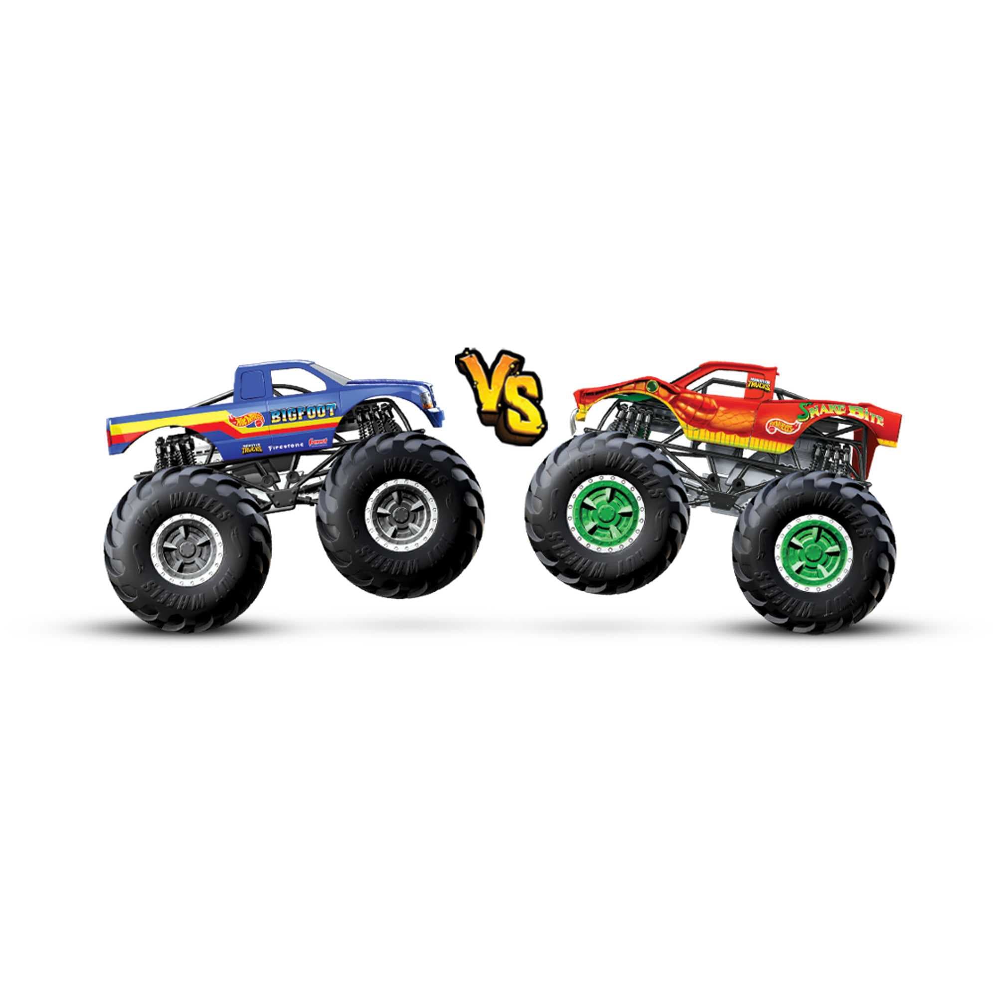 Hot Wheels Monster Trucks 1:64 Die-Cast 2er-Pack Sortiment