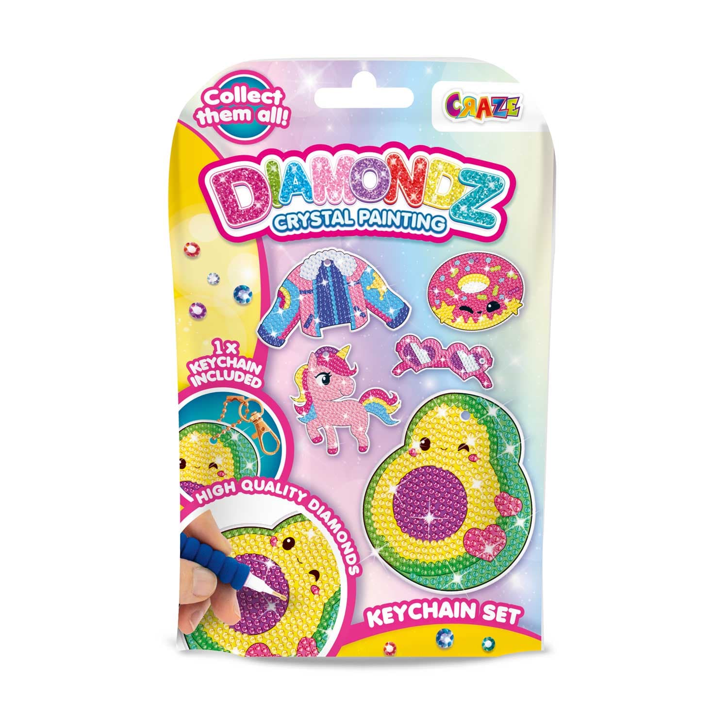 CRAZE - DIAMONDZ Keychain Set sortiert (Keine Auswahl möglich)