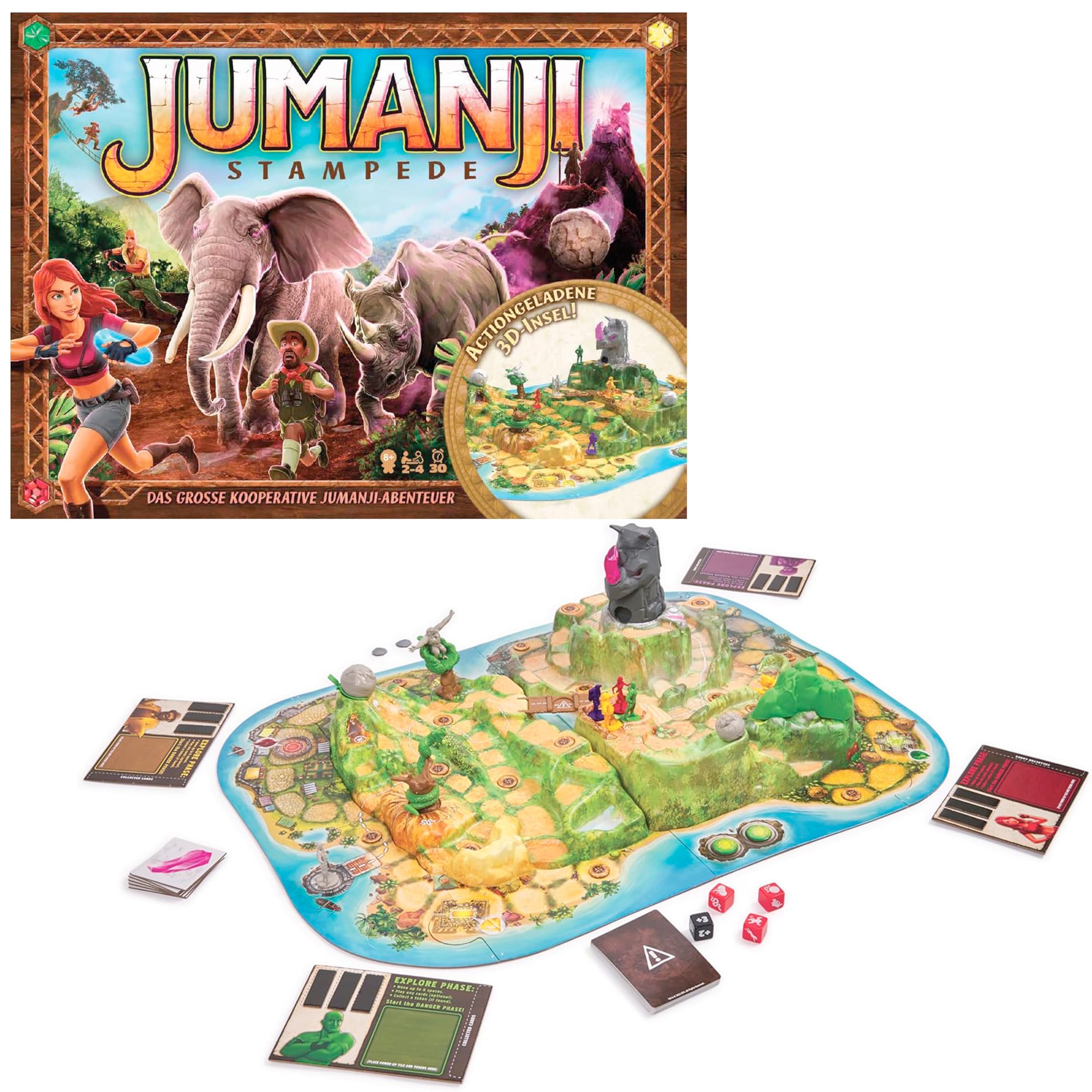 Spin Master Games - Jumanji Stampede - kooperatives 3D-Abenteuerspiel