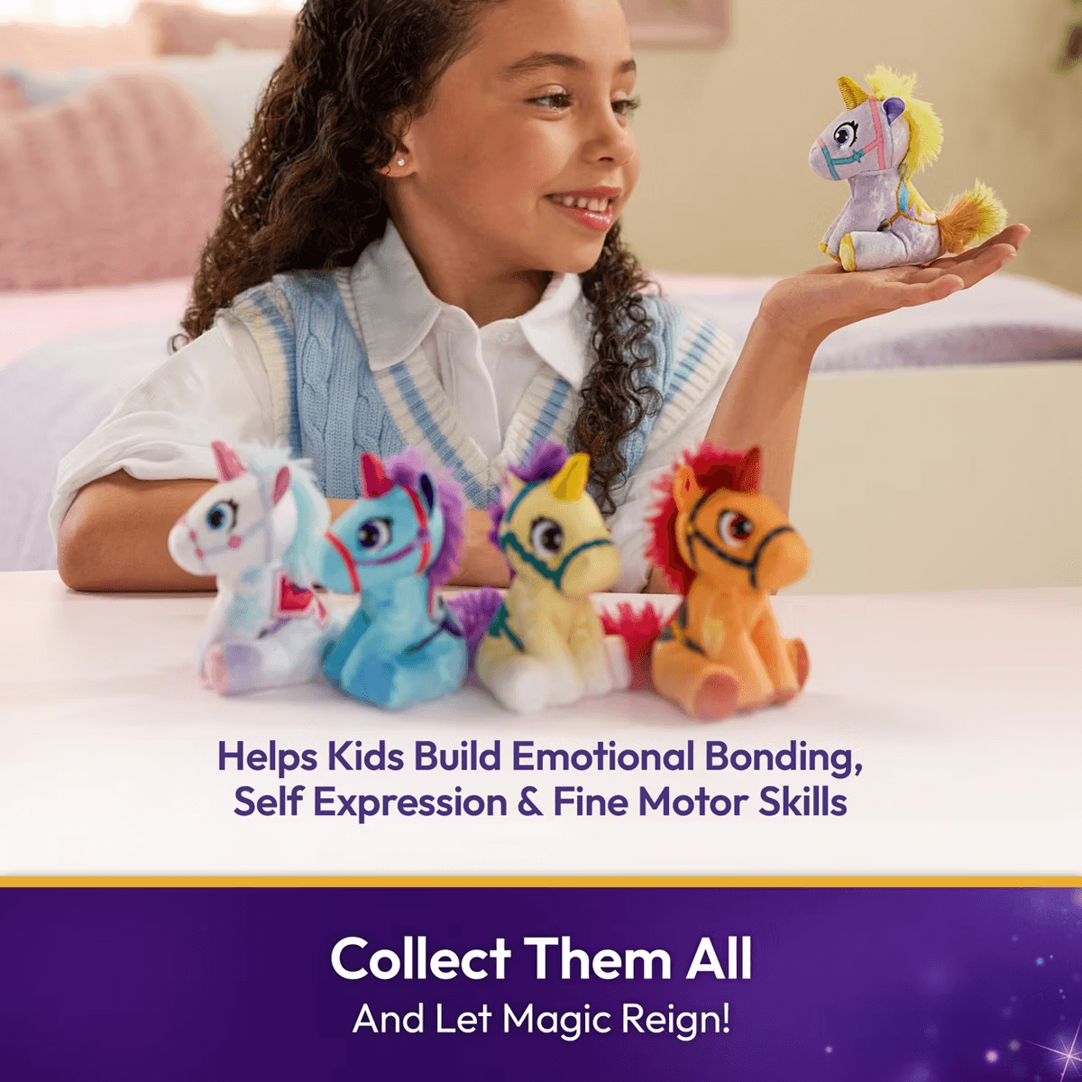 Unicorn Academy Collectible Unicorns Überraschungs-Plüschfigur, 1 Stück sortiert