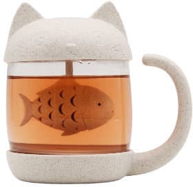 Winkee Teebecher Katze mit integriertem Tee-Ei 250ml