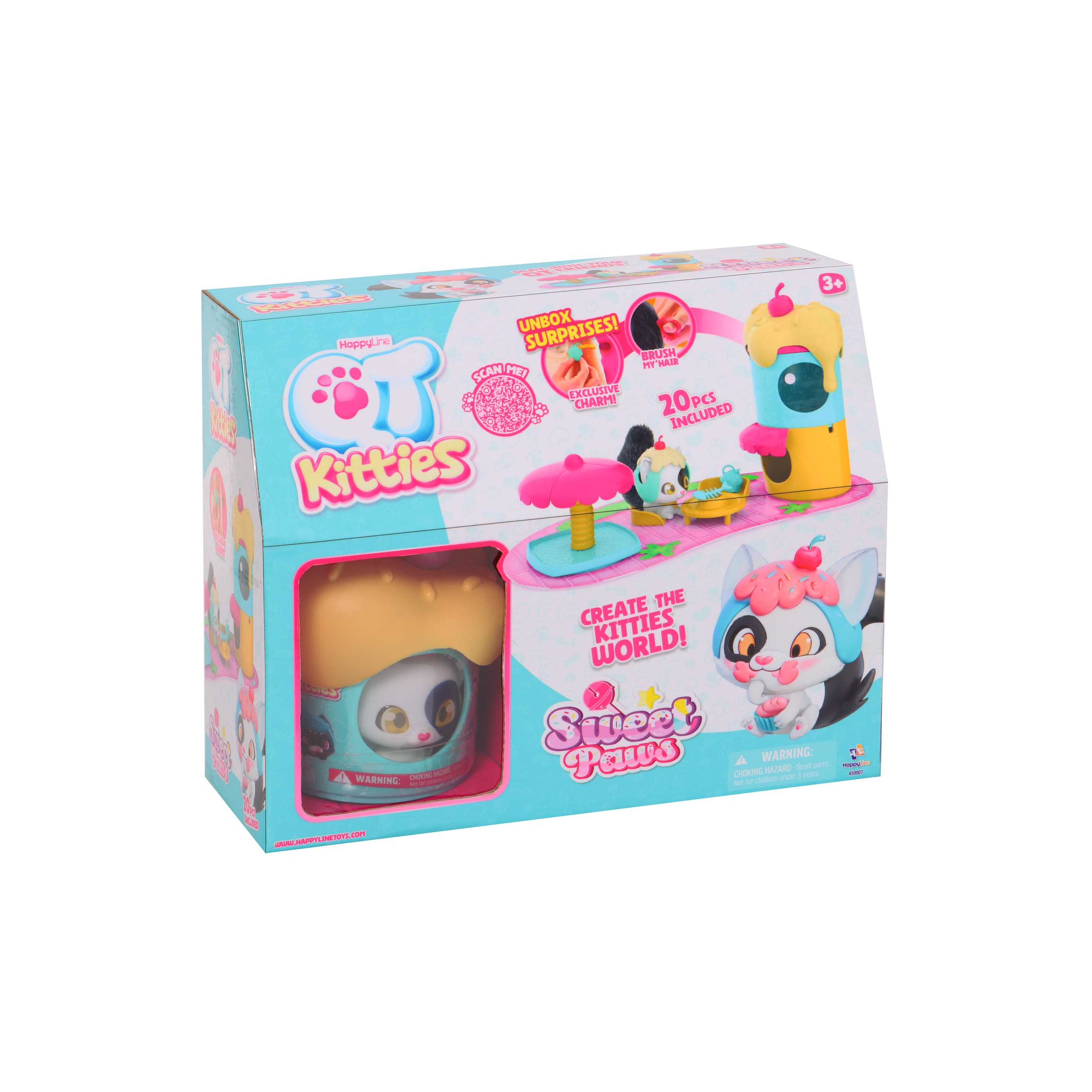 Happy Line QT Kitties Sweet Paws Eiscreme 2-in-1 Spielset