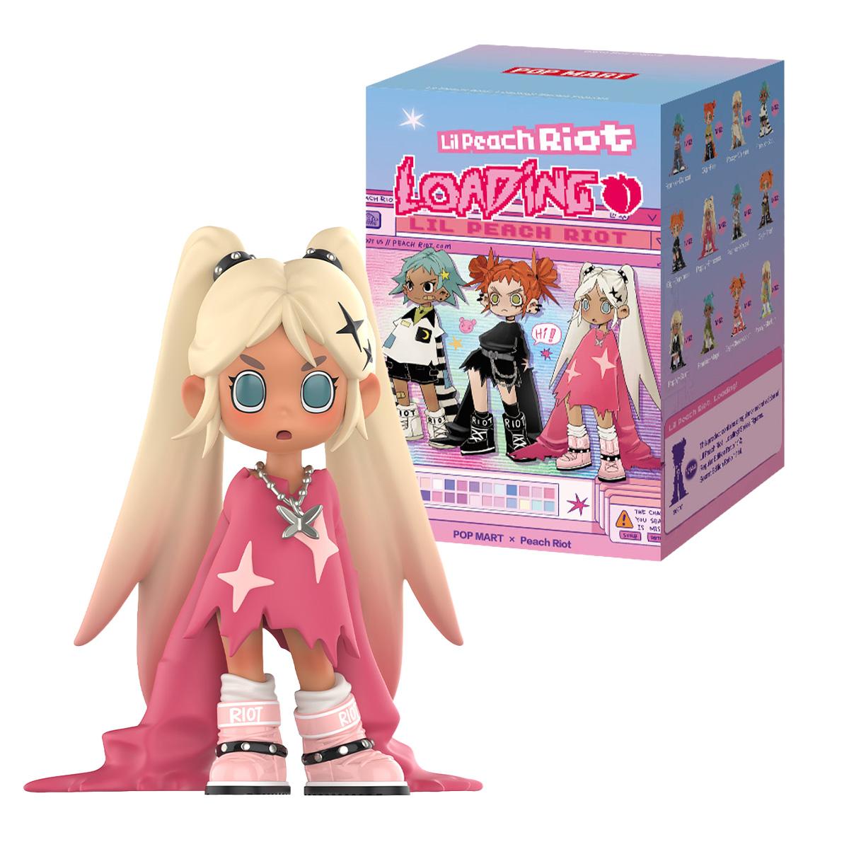 Pop Mart Lil Peach Riot Loading! Spielzeug-Sammelfigur in Blindbox - sortiert - eine Packung enthält eine zufällige Figur