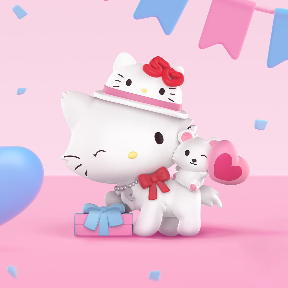 Produktbild Pop Mart Sanrio Hello Kitty 50th Anniversary Serie. Sammelfigur in Blindbox - sortiert 5 von 6