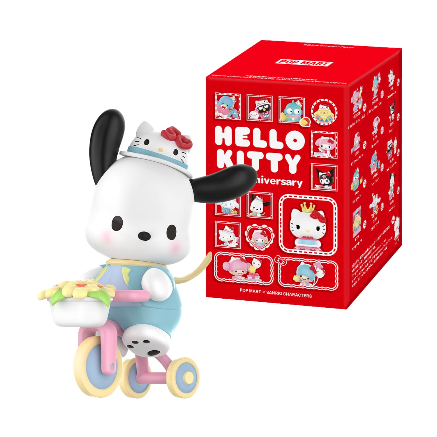 Pop Mart Sanrio Hello Kitty 50th Anniversary Serie. Sammelfigur in Blindbox - sortiert