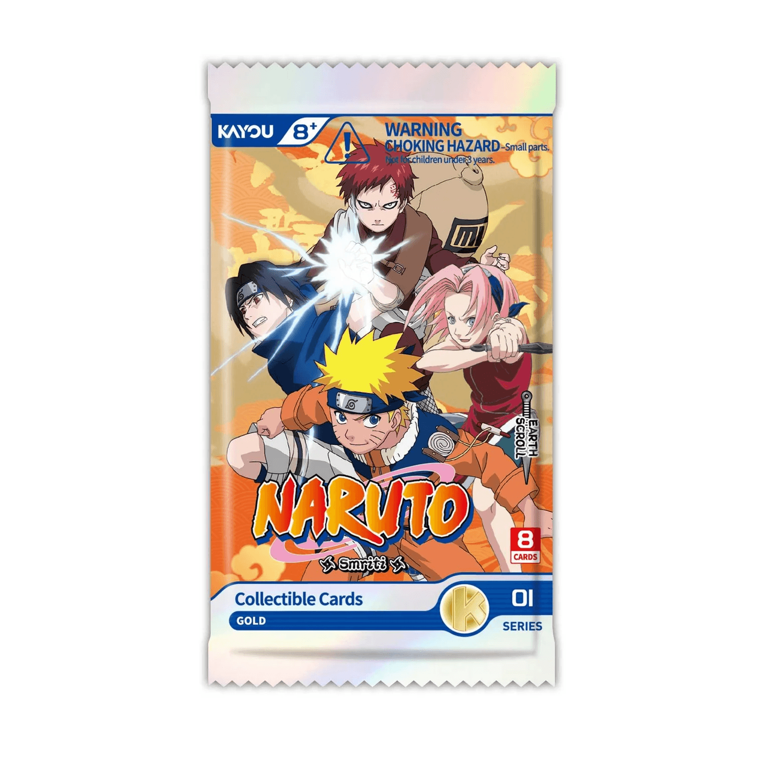 Naruto Smriti Booster Pack Earth Scroll Foil 001B 8 Karten Trading Cards Anime Sammelkarten