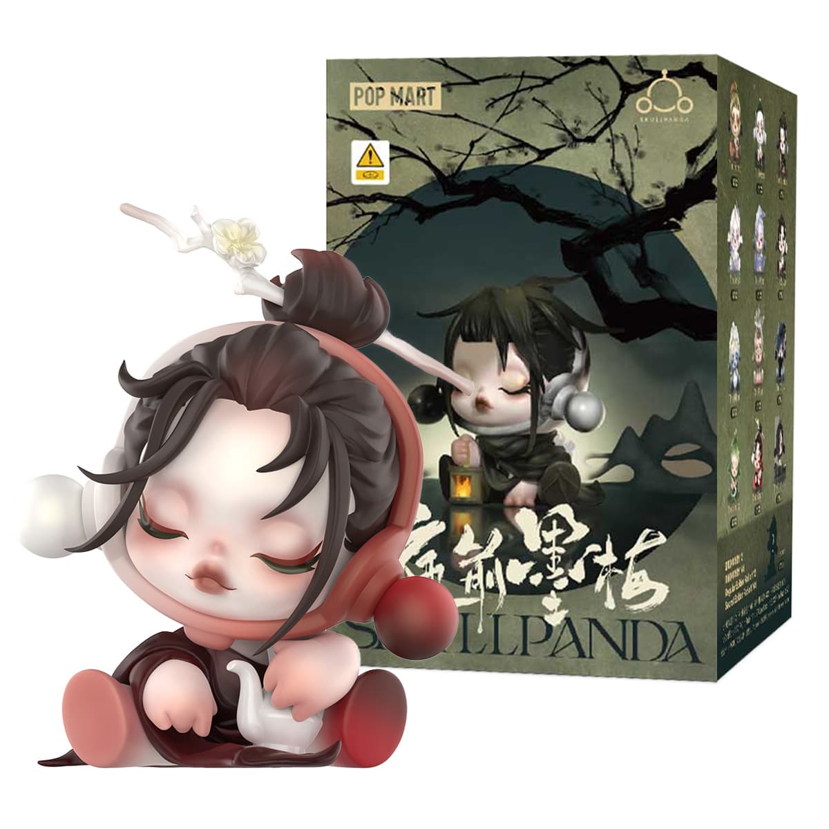 Pop Mart Skullpanda The Ink Plum Blossom Series Figures. Sammelfigur in Blindbox - sortiert