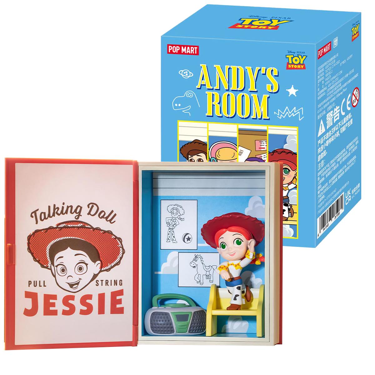 Pop Mart TOY STORY Andy's Room Series Scene Sets. Spielzeug-Sammelfigur in Blindbox - sortiert - eine Packung enthält eine zufällige Figur