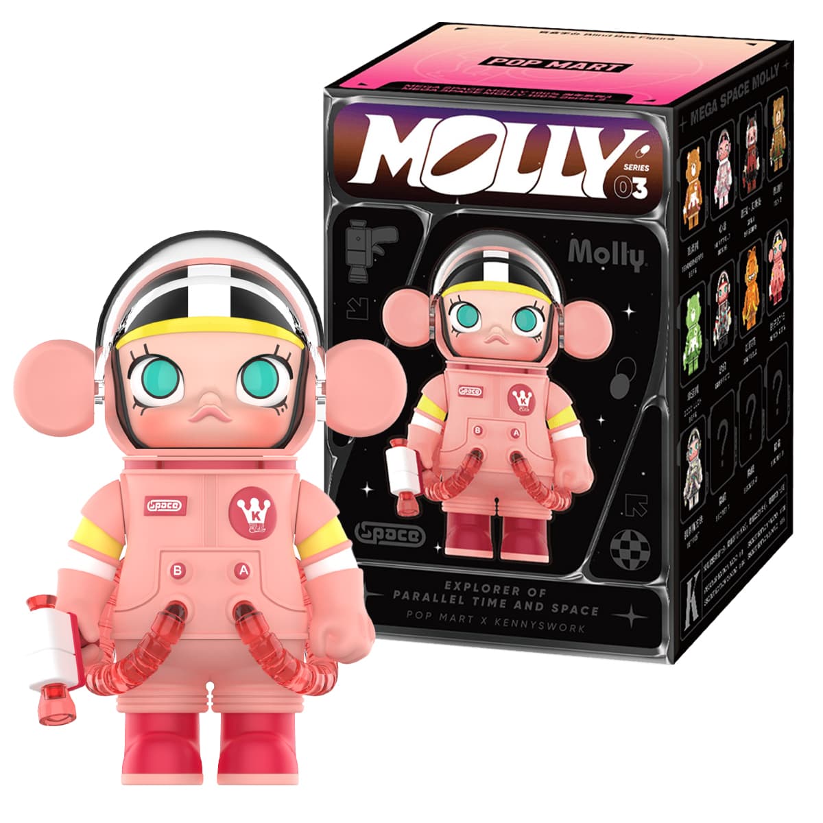 Pop Mart MEGA SPACE MOLLY 100% Series 3. Sammelfigur in Blindbox - sortiert