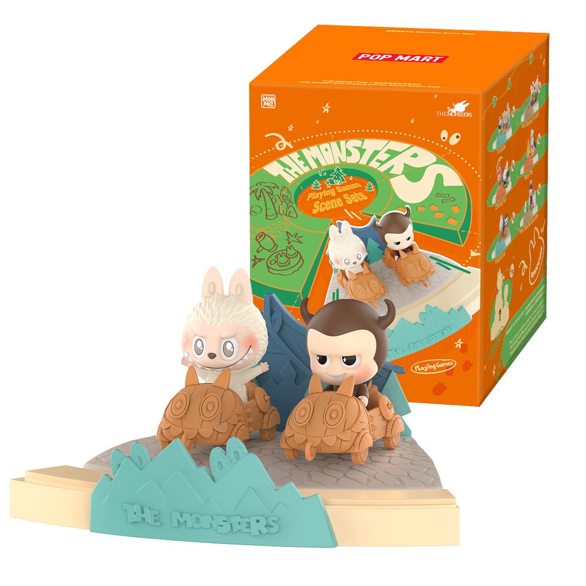 Pop Mart THE MONSTERS Playing Games Series Scene Sets. Spielzeug-Sammelfigur in Blindbox - sortiert - eine Packung enthält eine zufällige Figur