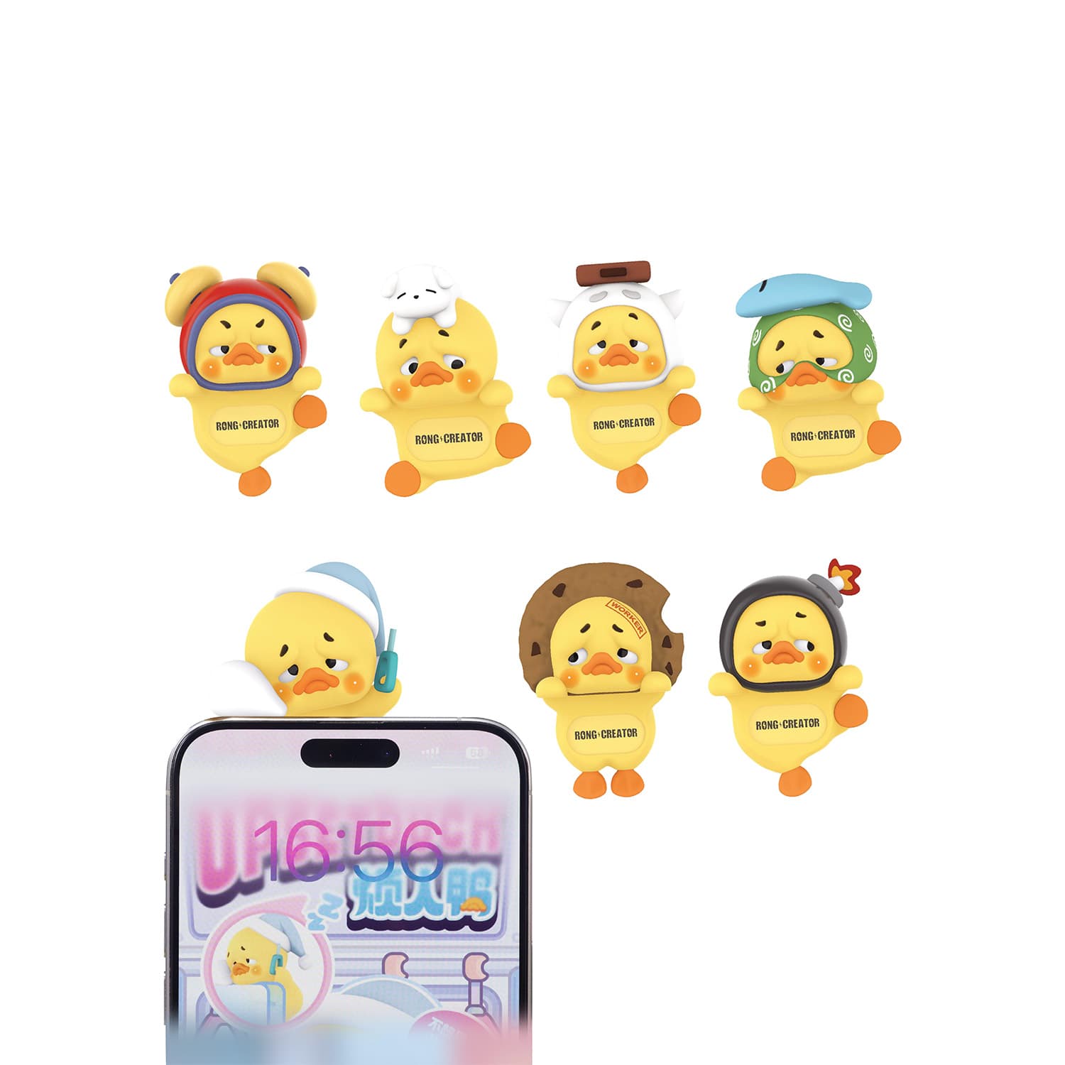 Upset Duck Small Status Display Blind Box 6cm