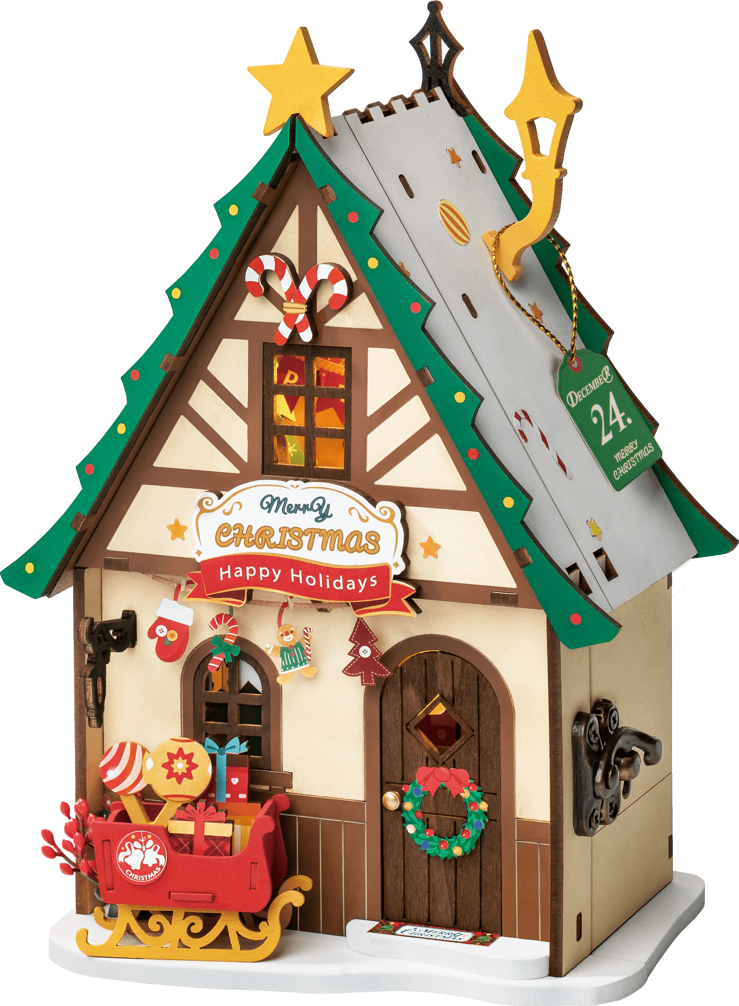 Robotime - Book Nook - DIY Miniaturhaus - Twinkling Christmas