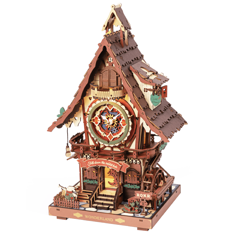 Robotime - Book Nook -DIY Miniaturhaus - Kuckucksuhr