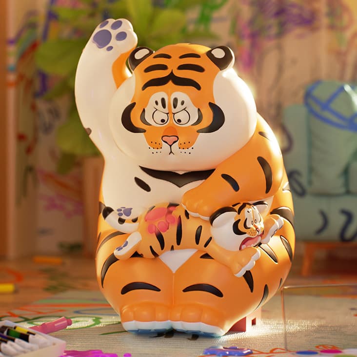 Produktbild Funism Alexander The Fat Tiger-Roaring Love. Sammelfigur in Blindbox - sortiert - eine Packung enthält eine zufällige Figur 2 von 8