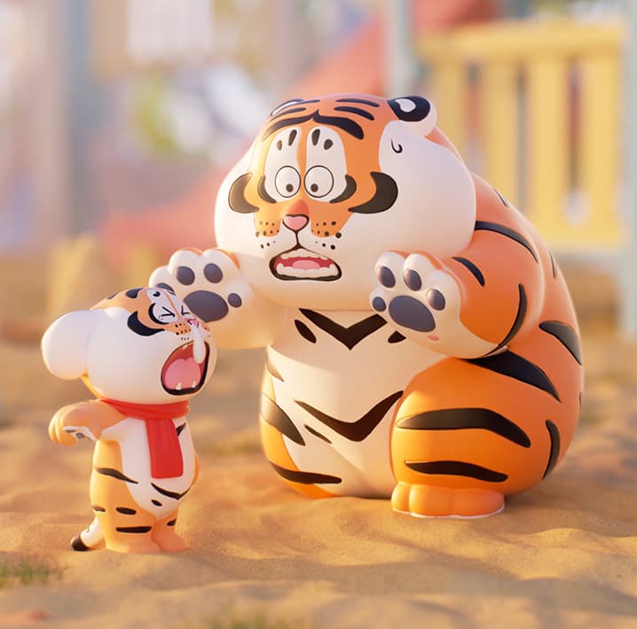 Produktbild Funism Alexander The Fat Tiger-Roaring Love. Sammelfigur in Blindbox - sortiert - eine Packung enthält eine zufällige Figur 4 von 8