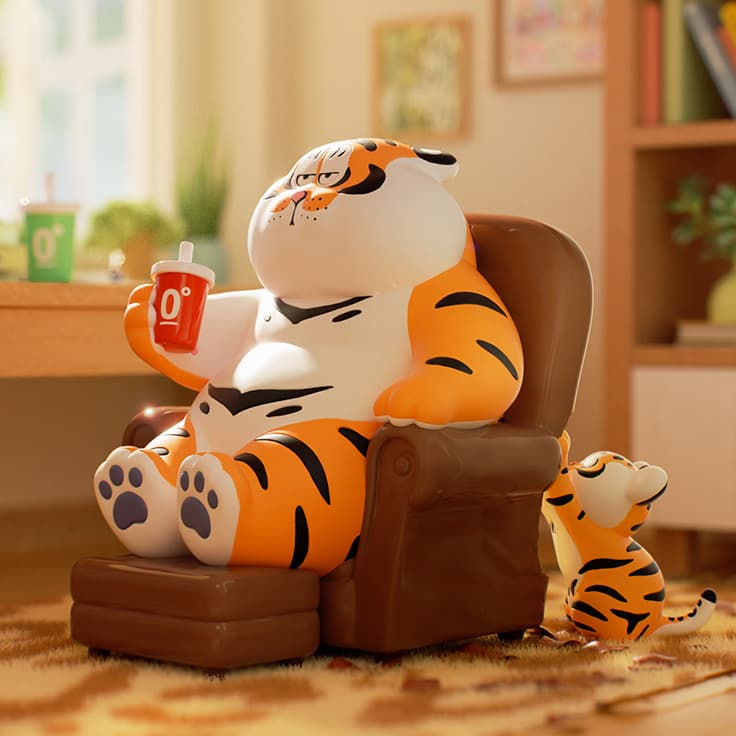 Produktbild Funism Alexander The Fat Tiger-Roaring Love. Sammelfigur in Blindbox - sortiert - eine Packung enthält eine zufällige Figur 6 von 8
